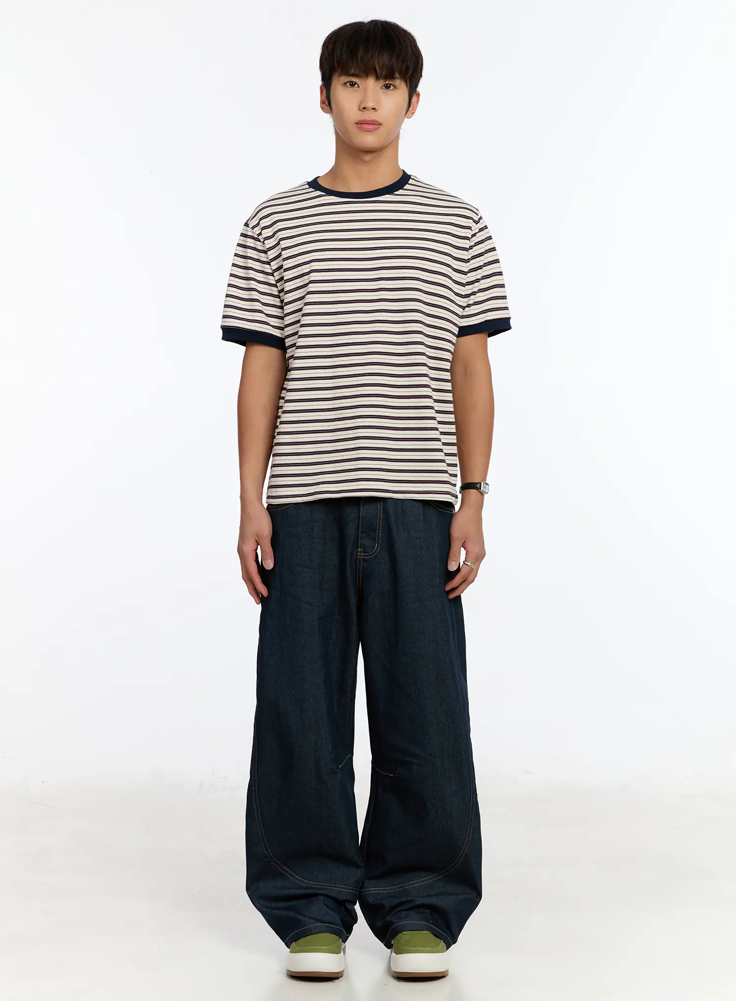 Men's Striped Ringer T-Shirt IM530 - Image 4