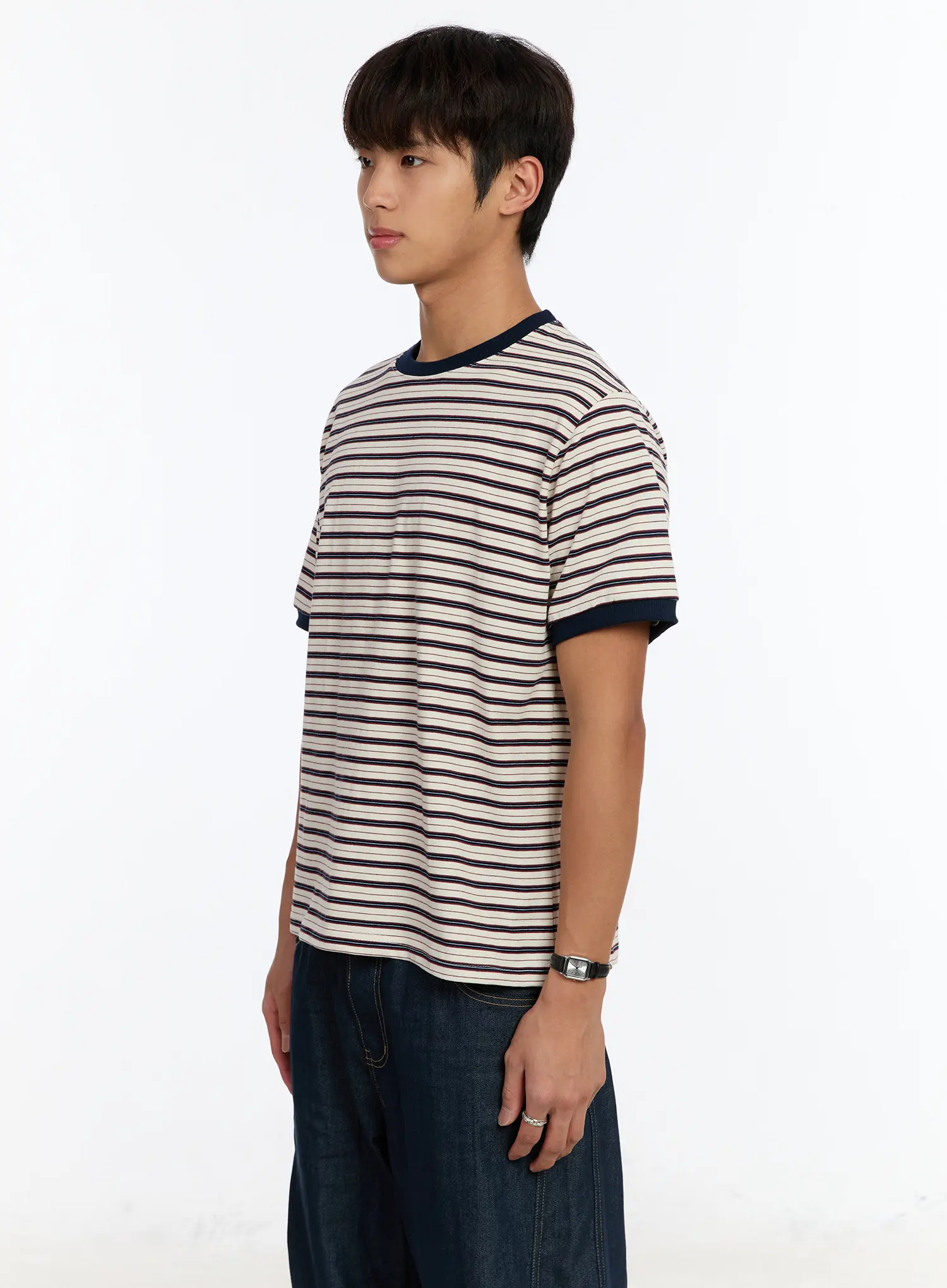 Men's Striped Ringer T-Shirt IM530 - Image 5