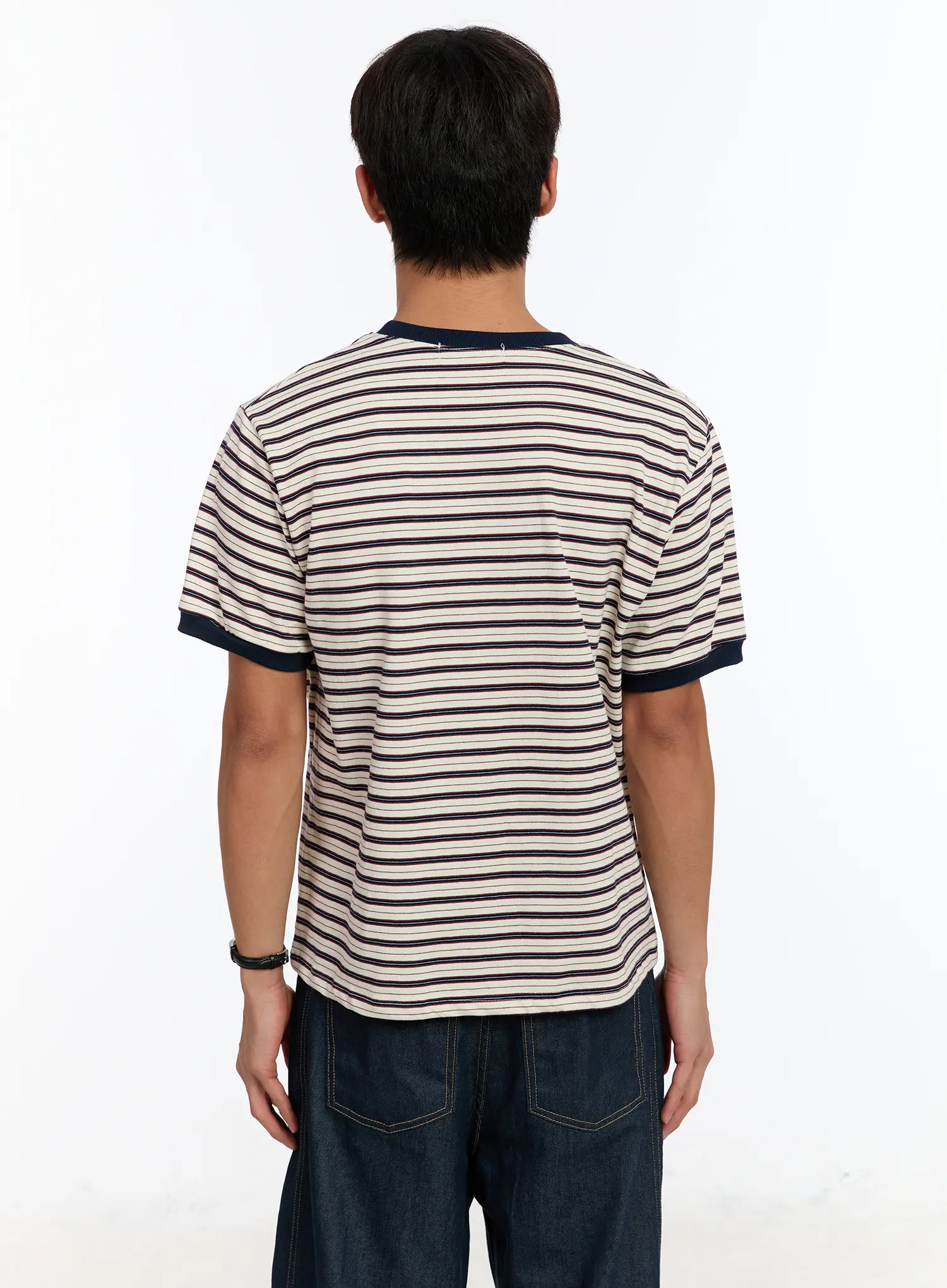 Men's Striped Ringer T-Shirt IM530 - Image 6