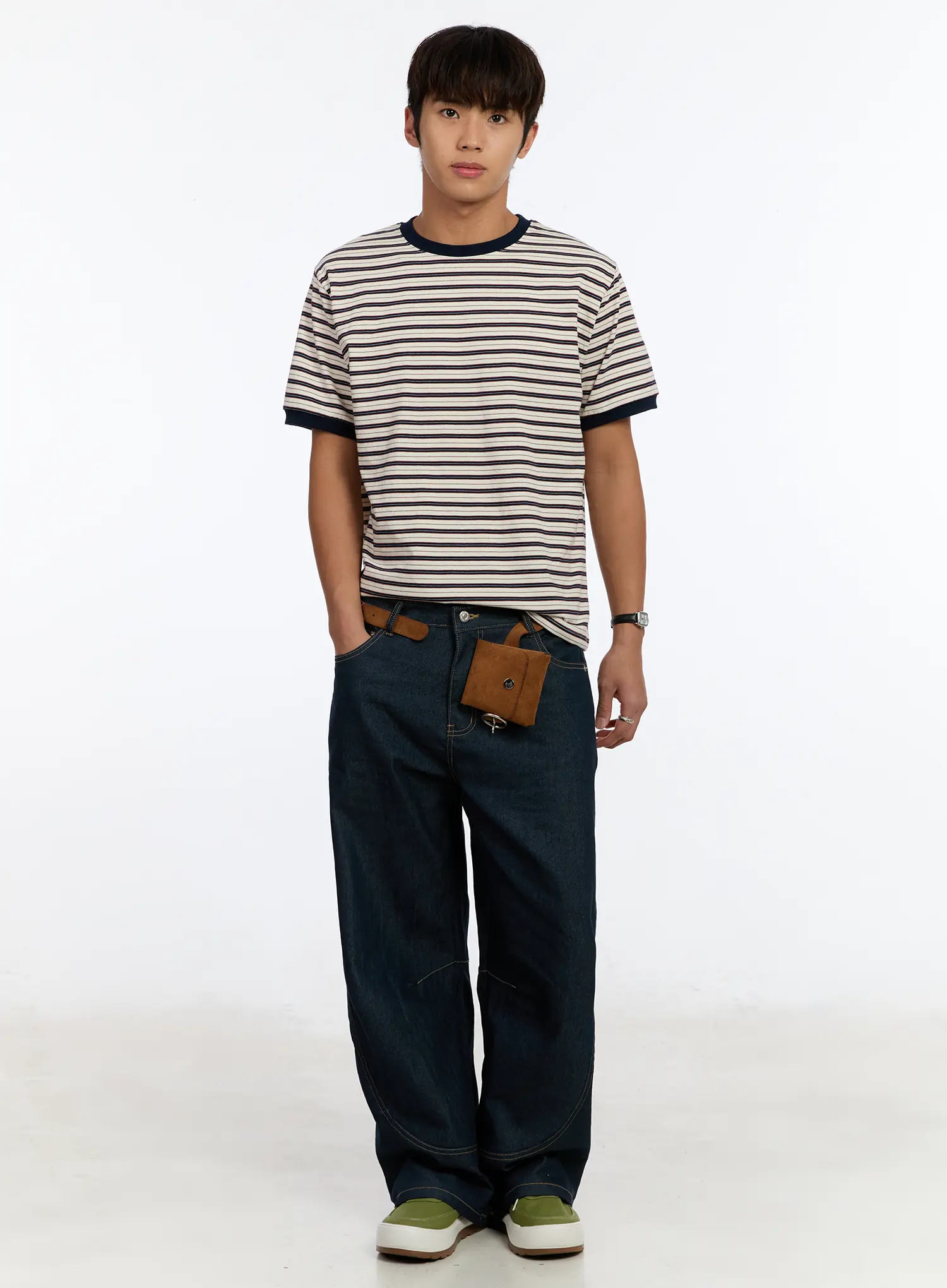 Men's Striped Ringer T-Shirt IM530 - Image 8