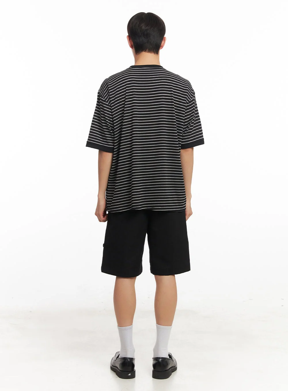 Men's Striped Round Neck T-Shirt IA518 - Image 9
