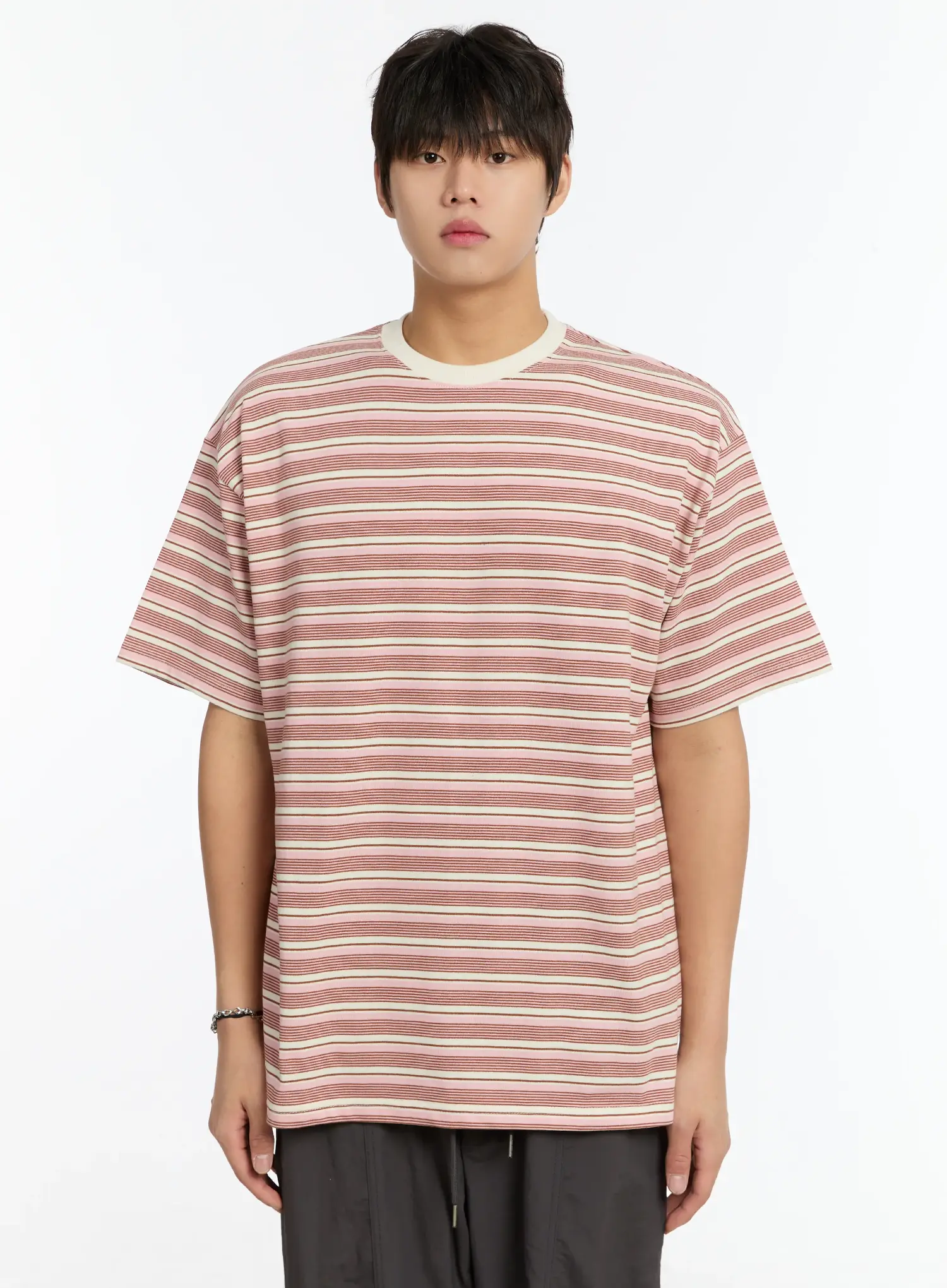Men's Striped T-Shirt IM503 - Image 10