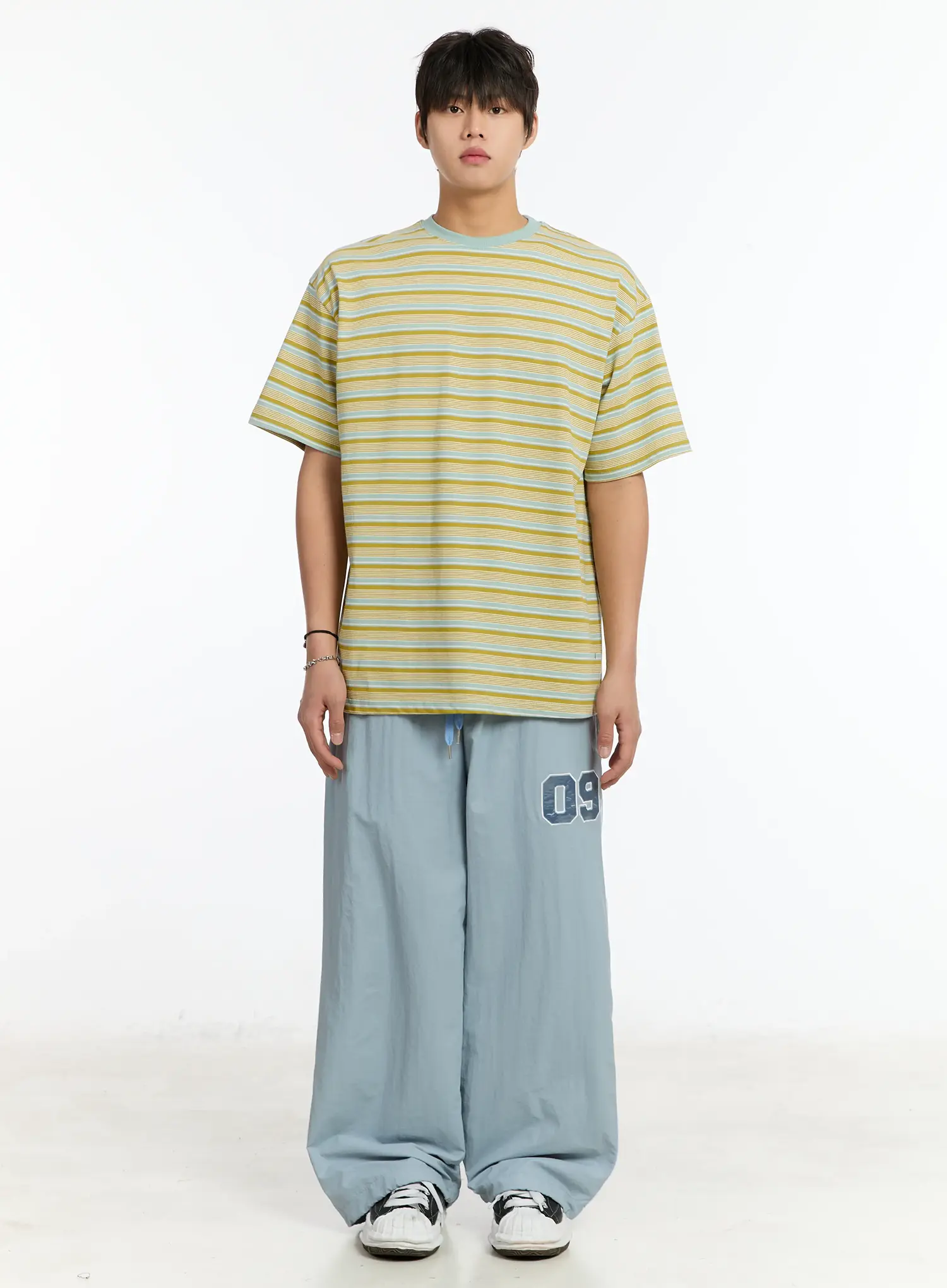 Men's Striped T-Shirt IM503 - Image 3