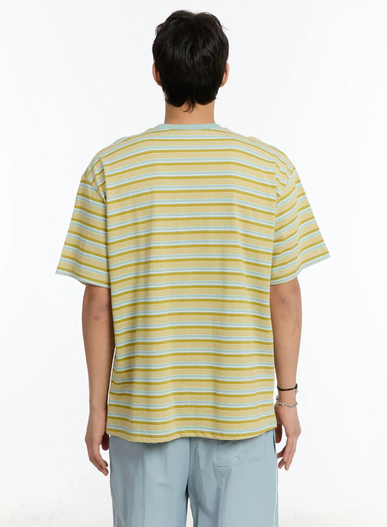 Men's Striped T-Shirt IM503 - Image 5