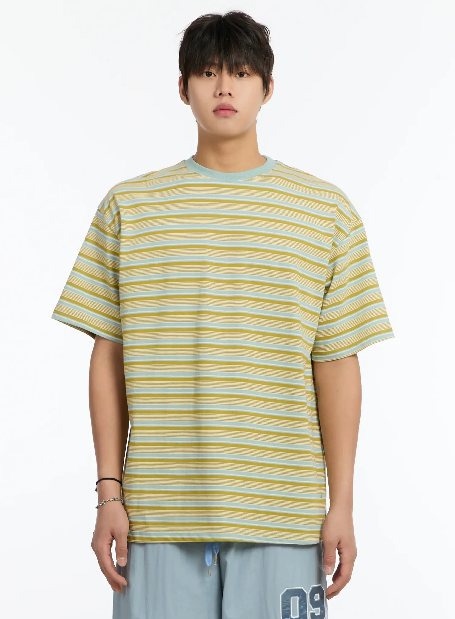 Men's Striped T-Shirt IM503 - Image 8