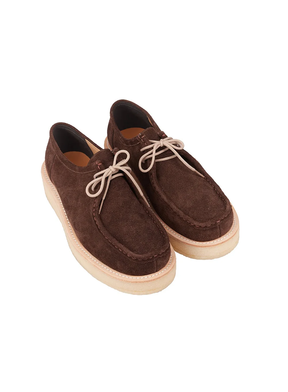 Men's Suede Lace-Up Loafers IM514 - Image 12