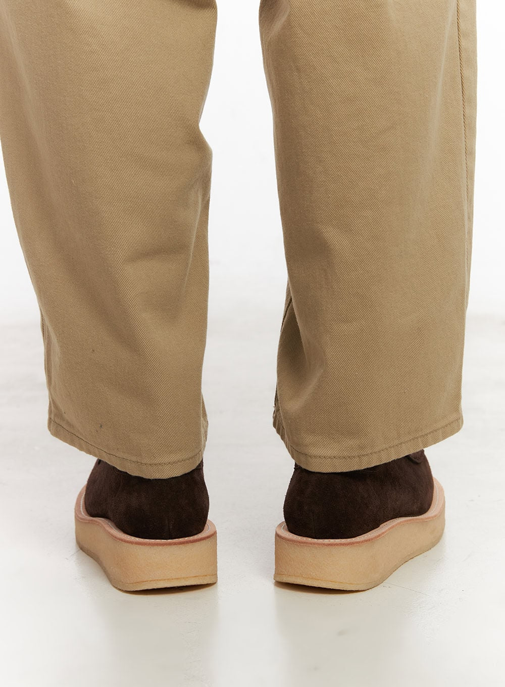 Men's Suede Lace-Up Loafers IM514 - Image 5