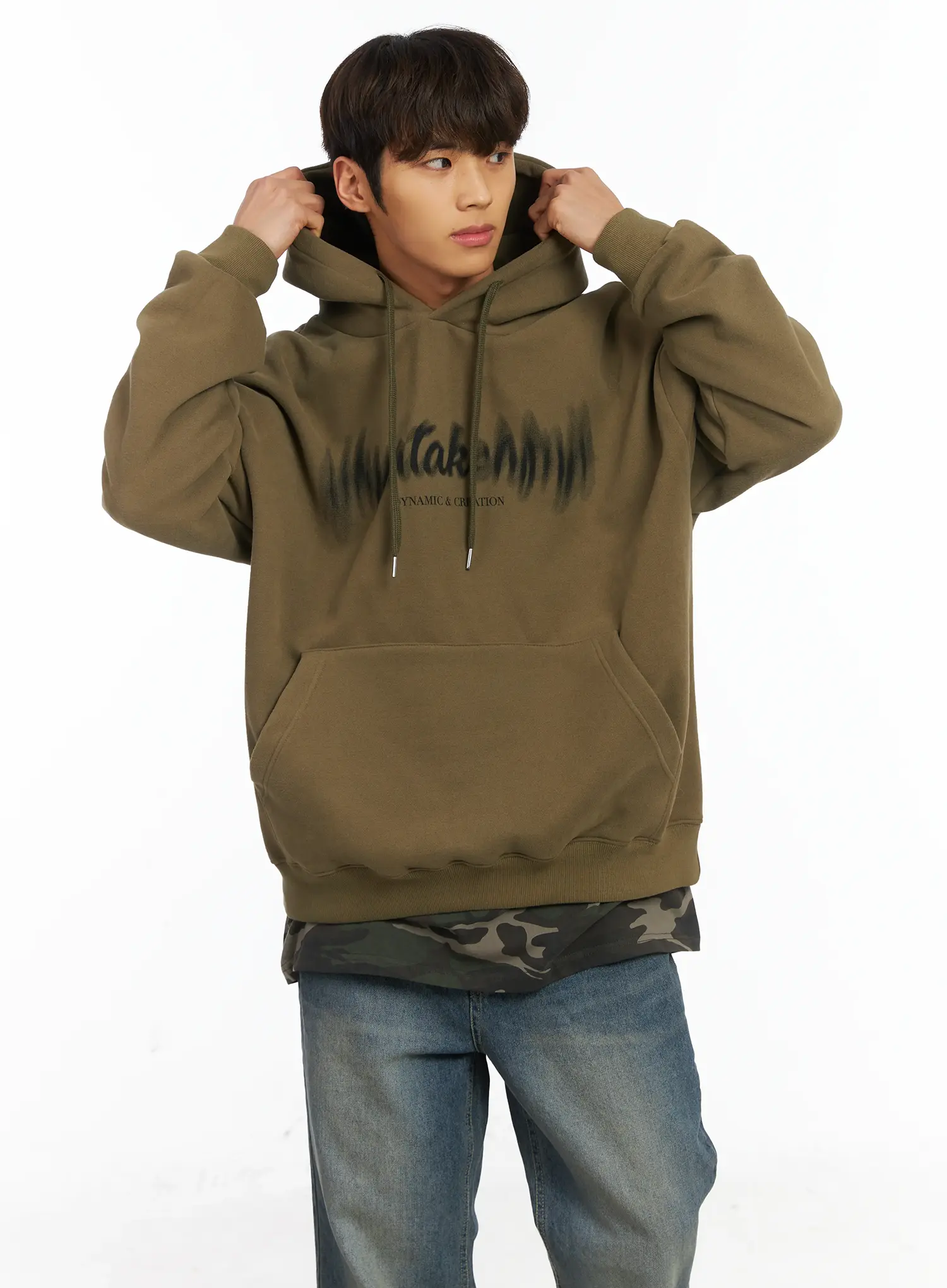 Men's Taken Fleece Hoodie IJ514 - Image 2
