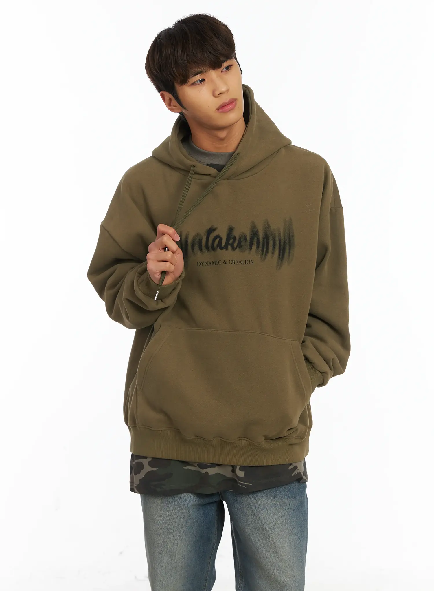 Men's Taken Fleece Hoodie IJ514 - Image 7