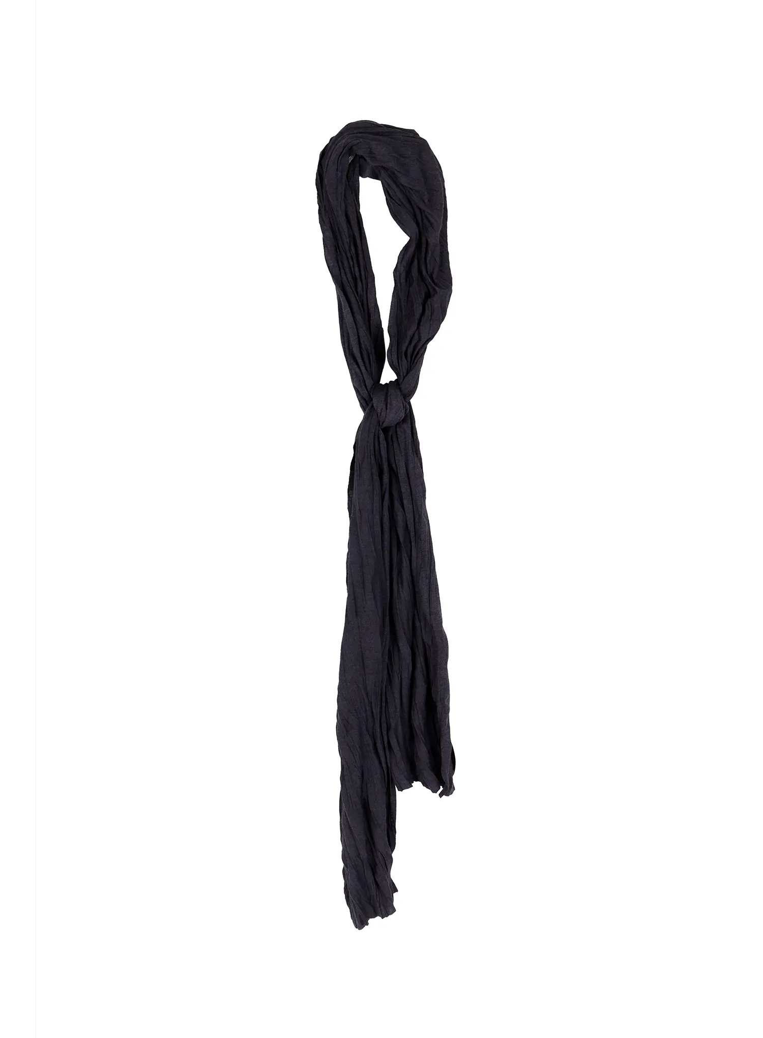 Men's Textured Black Scarf IA517 - Image 2