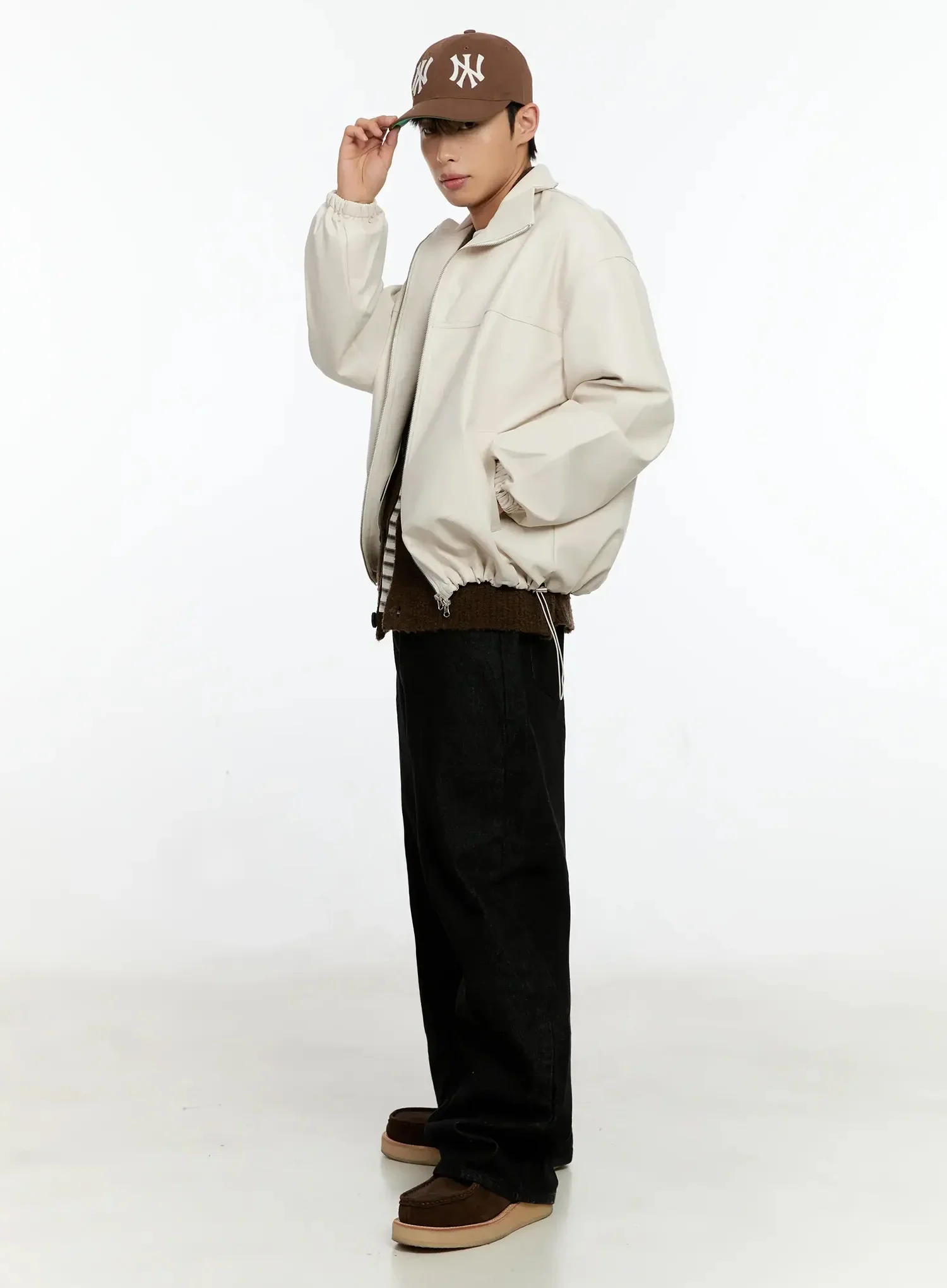 Men's Textured PU Jacket IN506 - Image 13