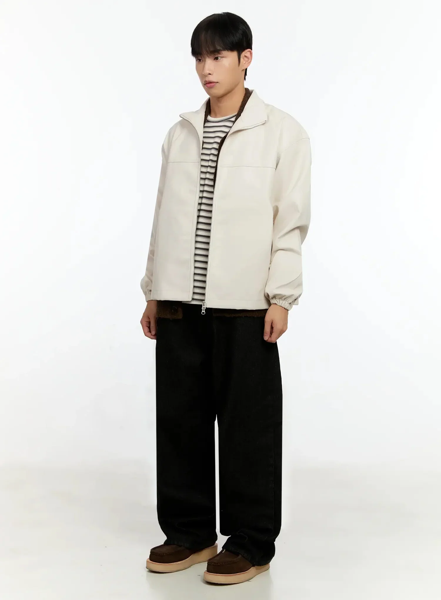 Men's Textured PU Jacket IN506 - Image 5