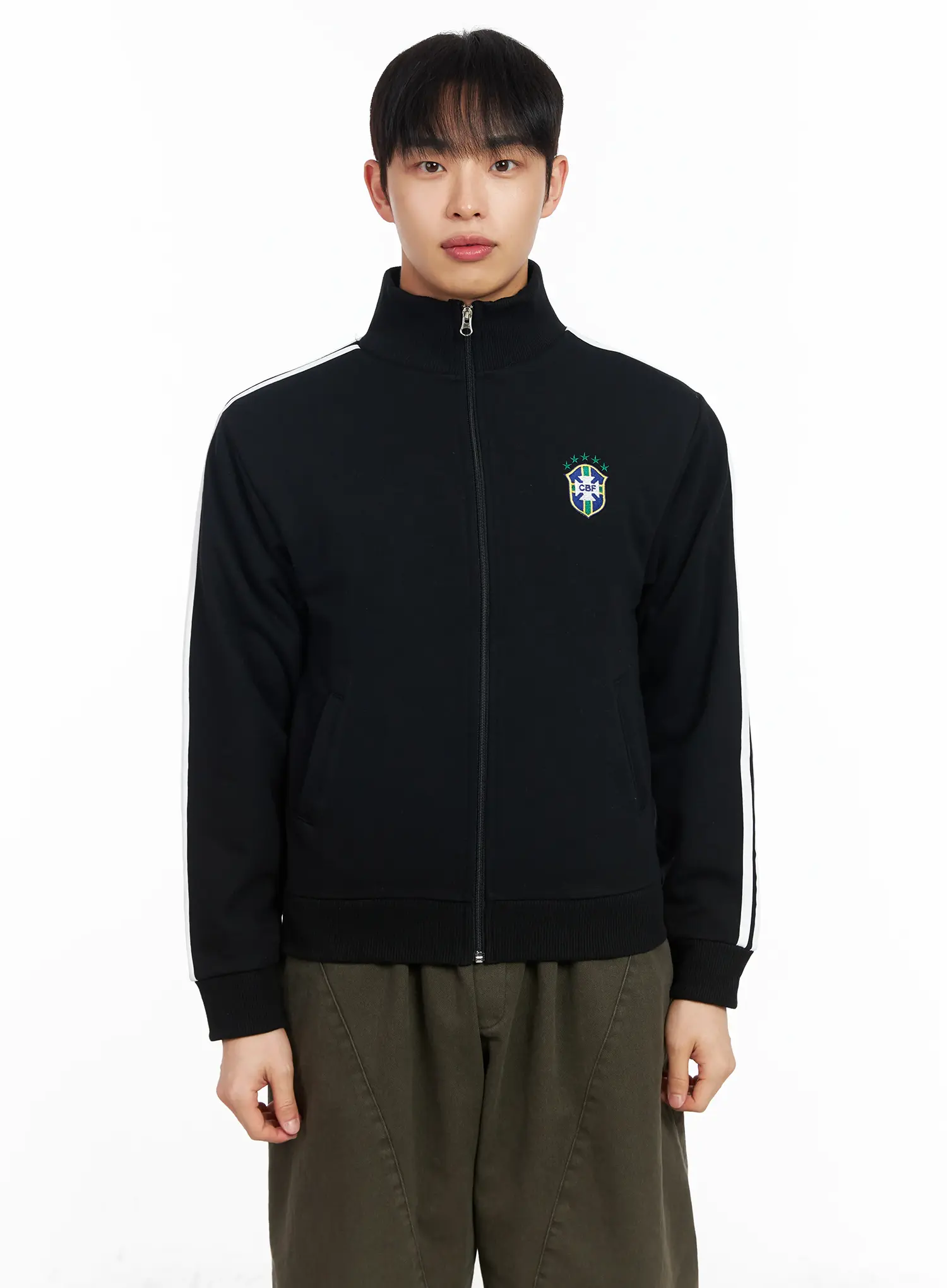 Men's Track Zip-Up Hoodie IM511 - Image 10
