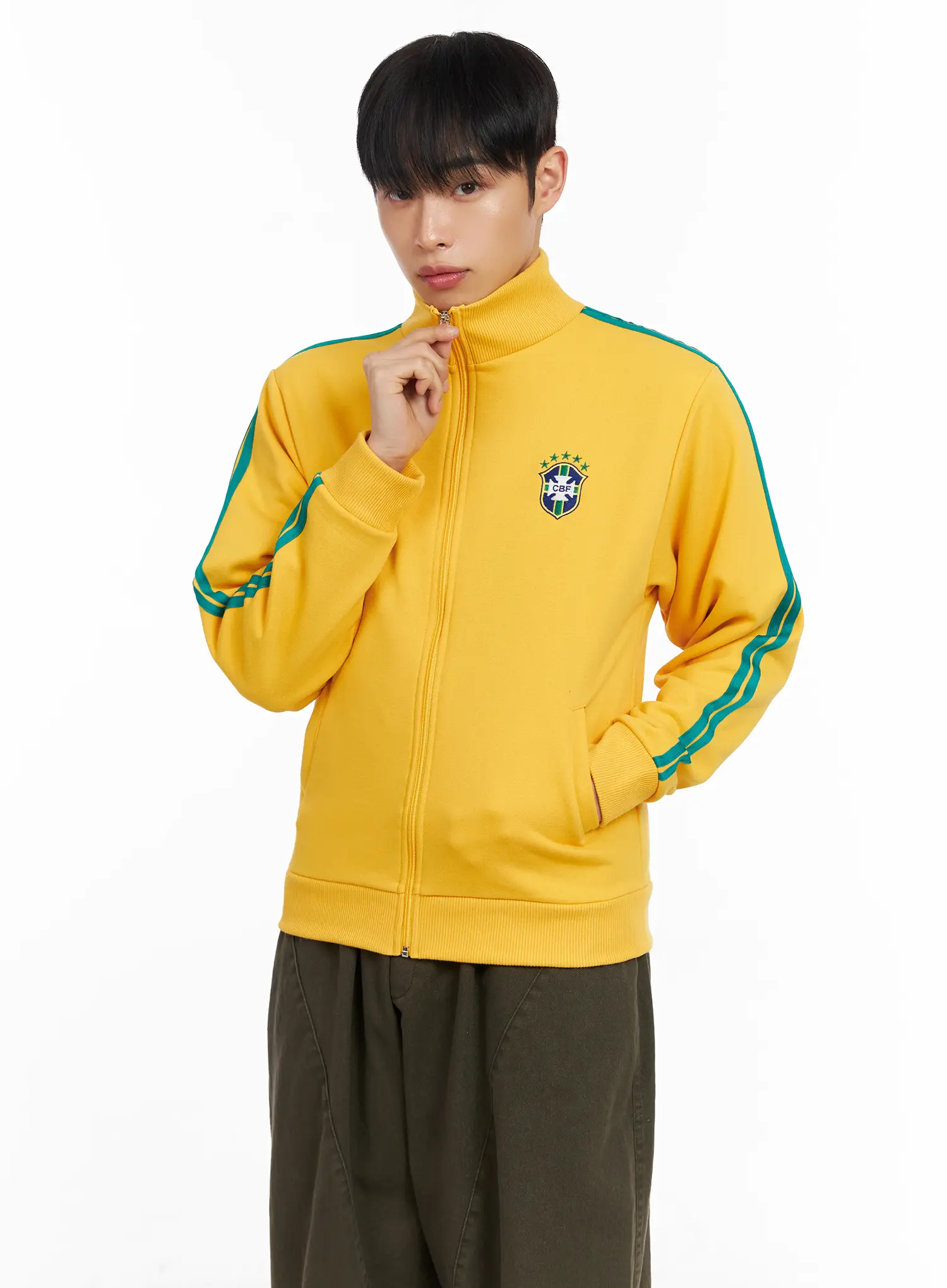 Men's Track Zip-Up Hoodie IM511 - Image 6