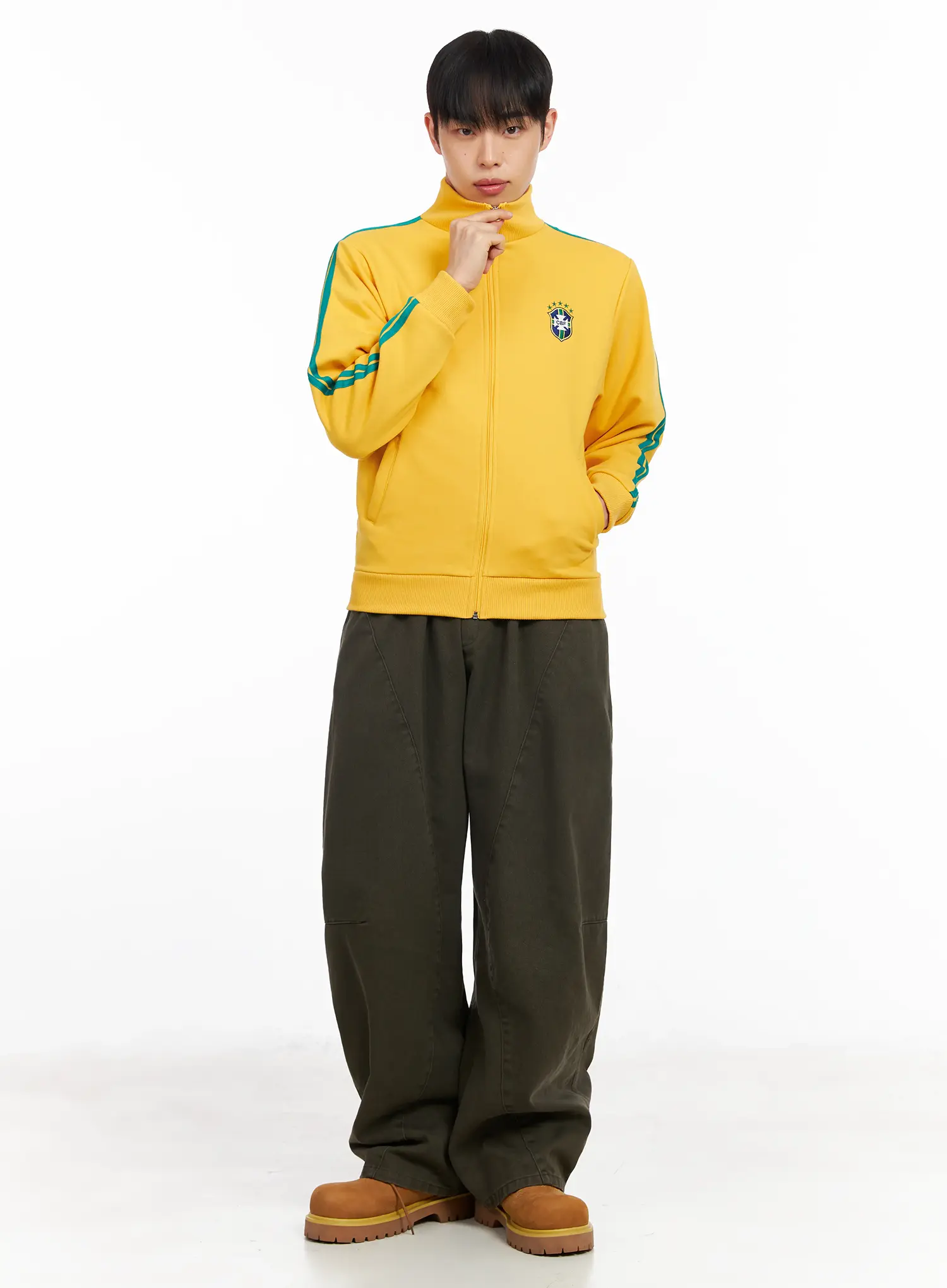 Men's Track Zip-Up Hoodie IM511 - Image 7