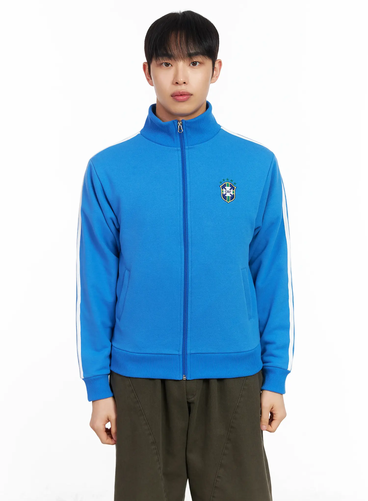 Men's Track Zip-Up Hoodie IM511 - Image 9