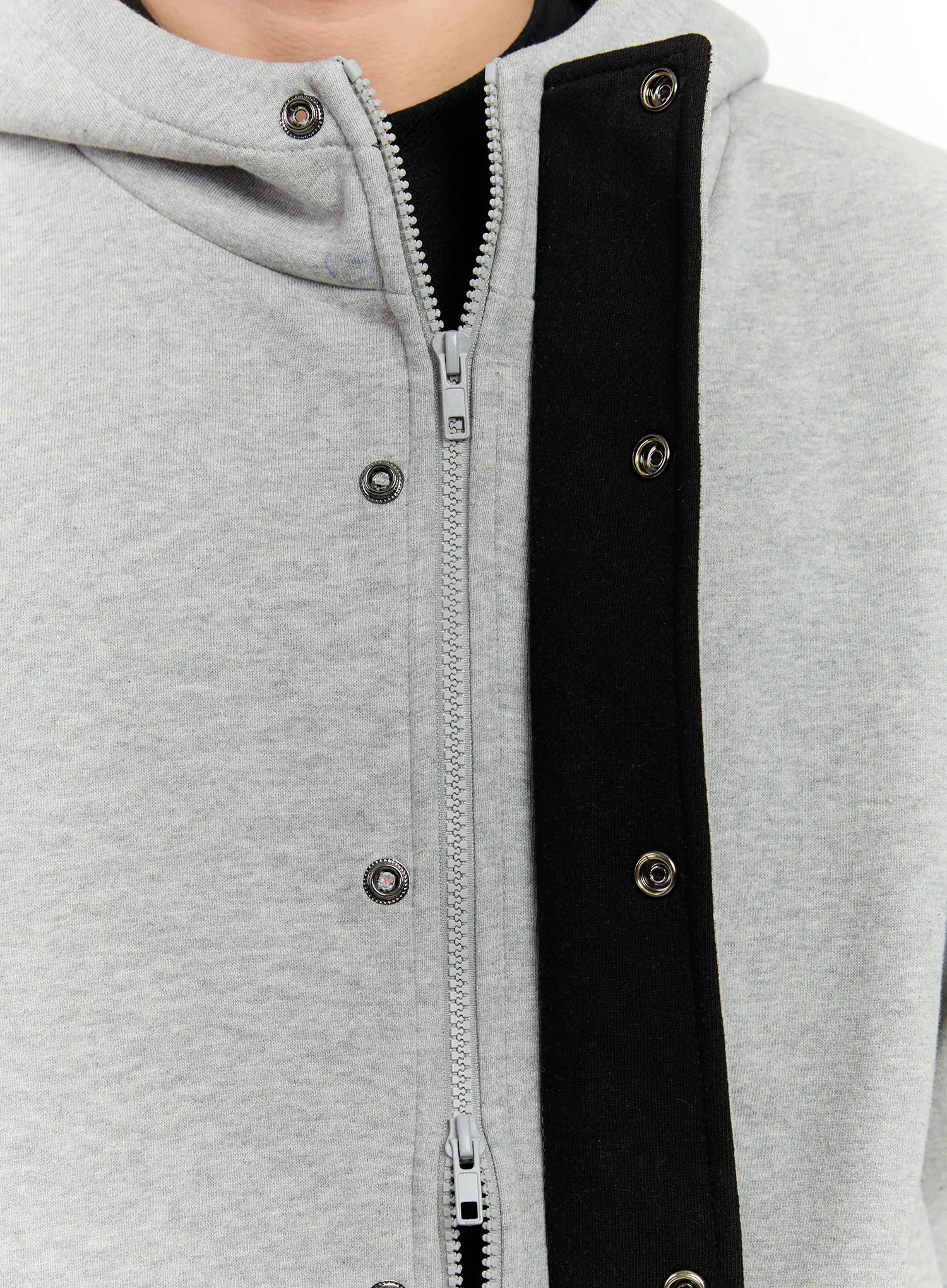 Men's Two-Way Button Hoodie Jacket IA508 - Image 12