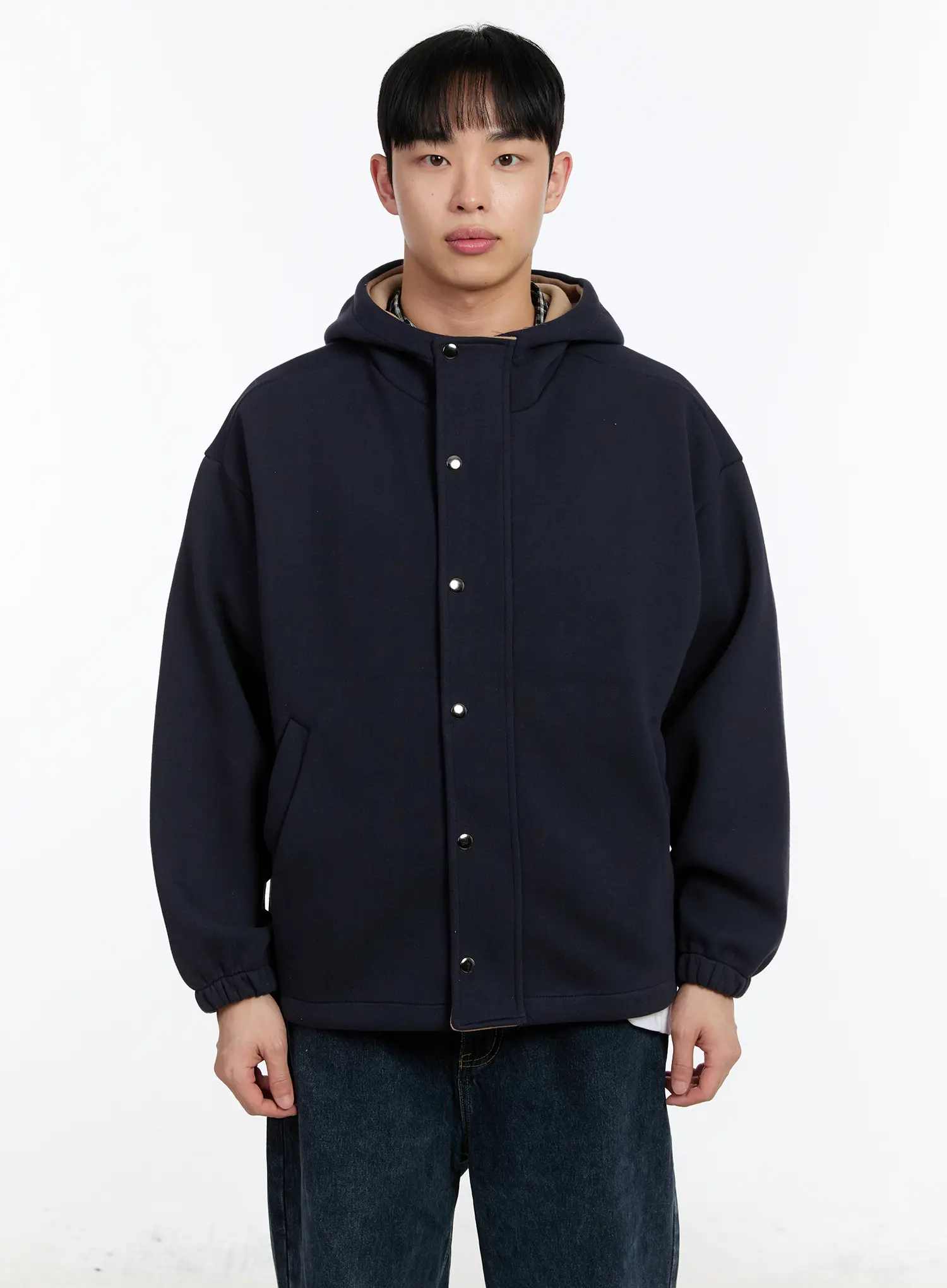 Men's Two-Way Button Hoodie Jacket IA508 - Image 15