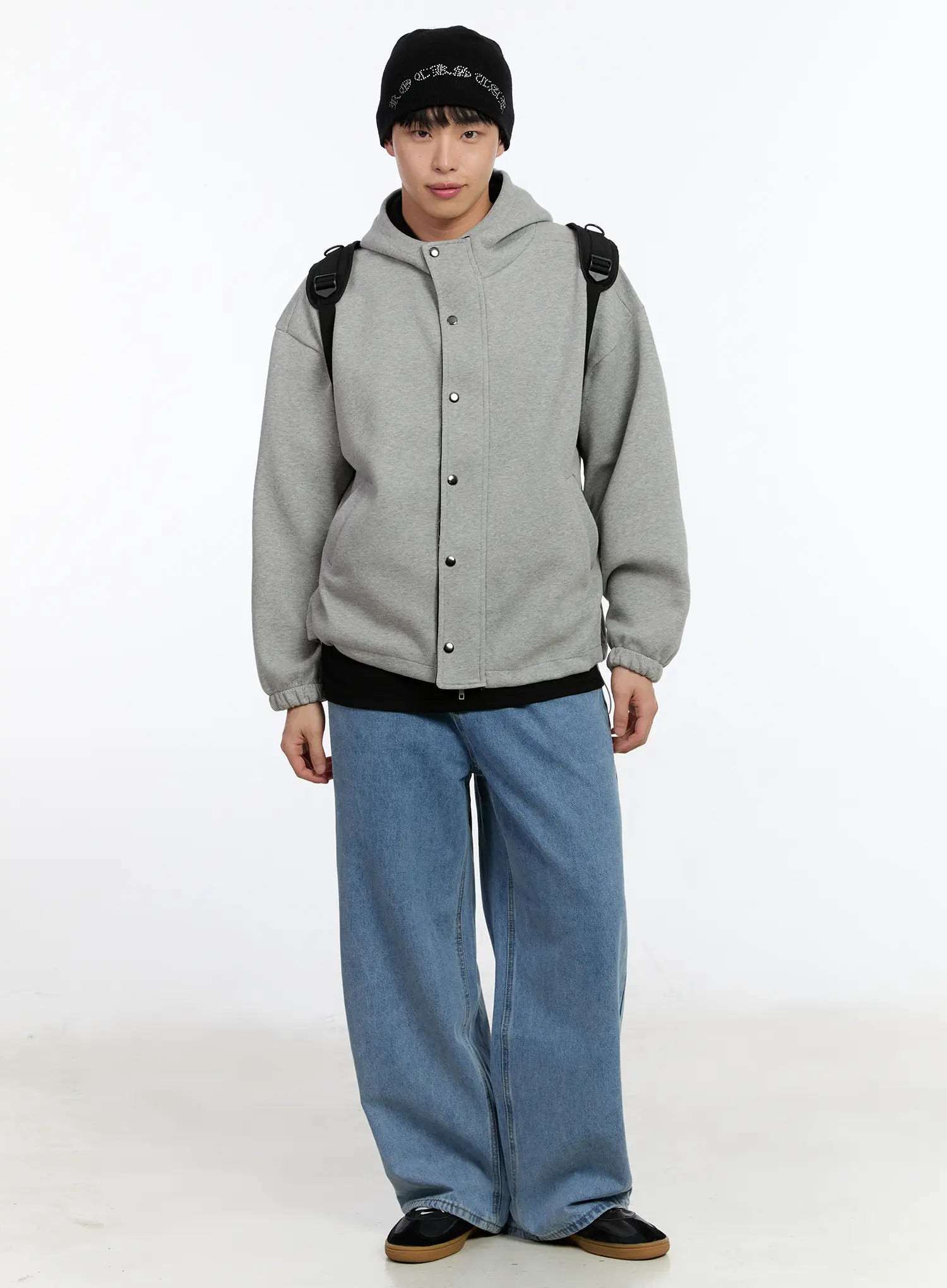Men's Two-Way Button Hoodie Jacket IA508 - Image 8
