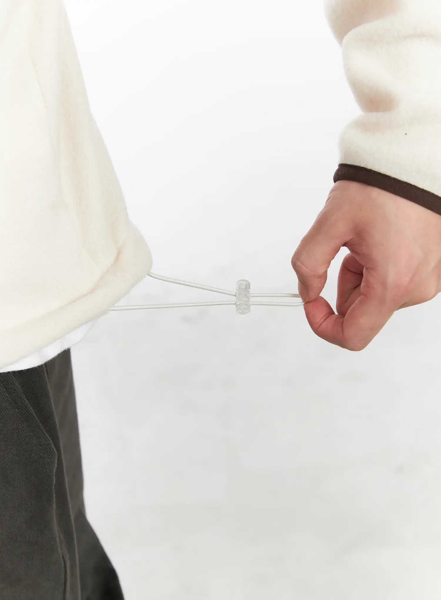 Men's Unique Zipper Fleece Hoodie IJ521 - Image 13