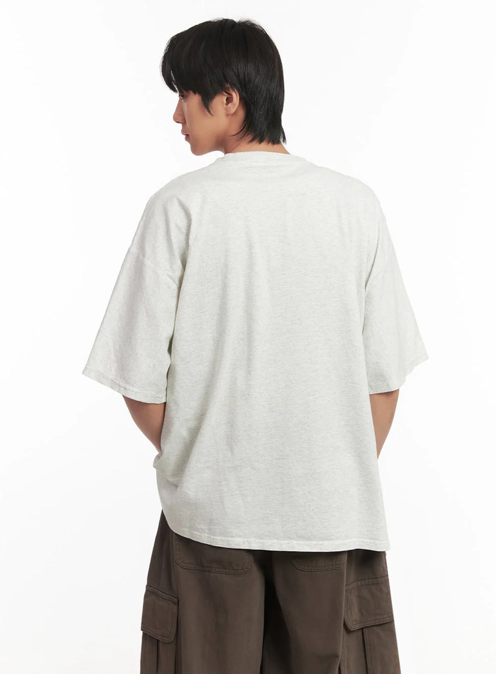 Men's Urban Graphic Oversize T-Shirt IA510 - Image 5