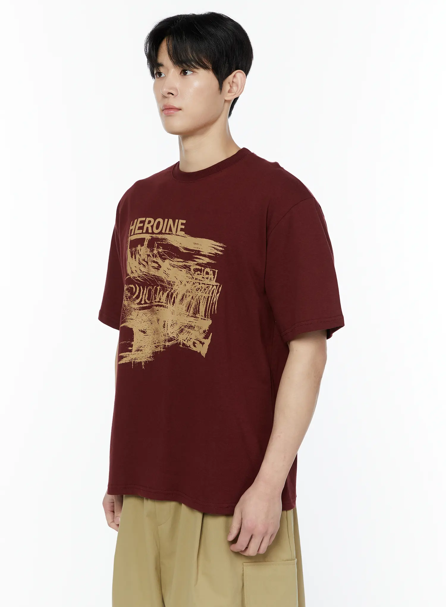 Men's Urban Style Graphic T-Shirt IA530 - Image 4