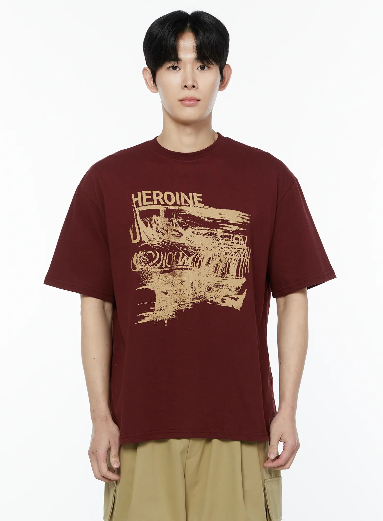Men's Urban Style Graphic T-Shirt IA530 - Image 8