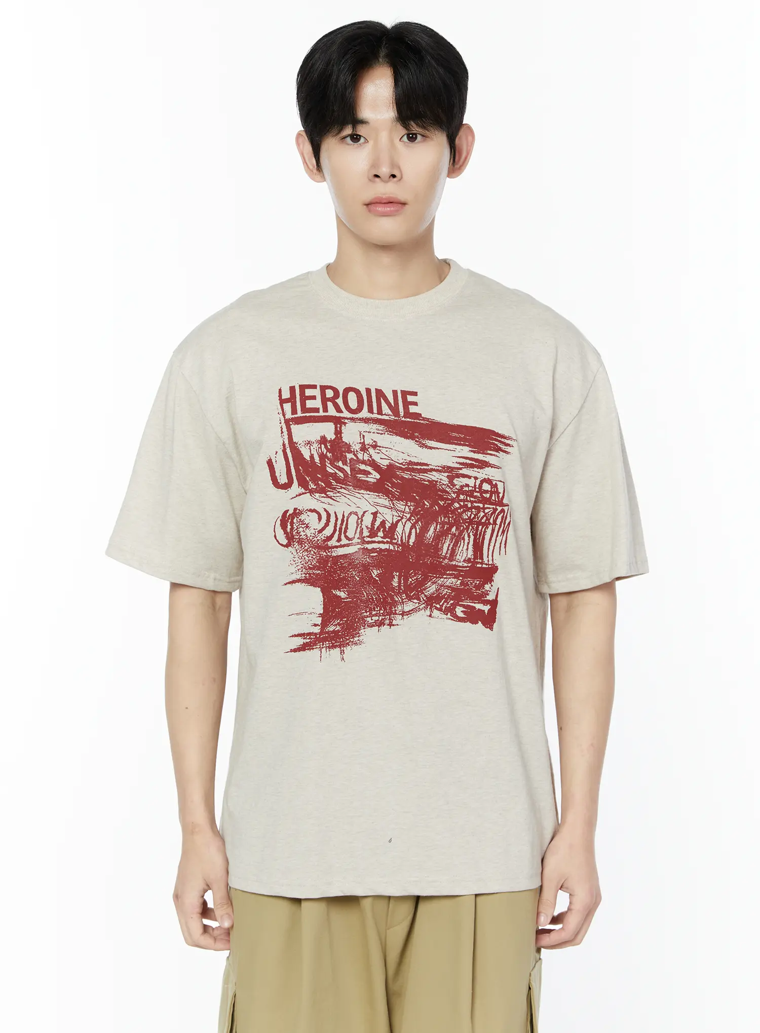 Men's Urban Style Graphic T-Shirt IA530 - Image 9