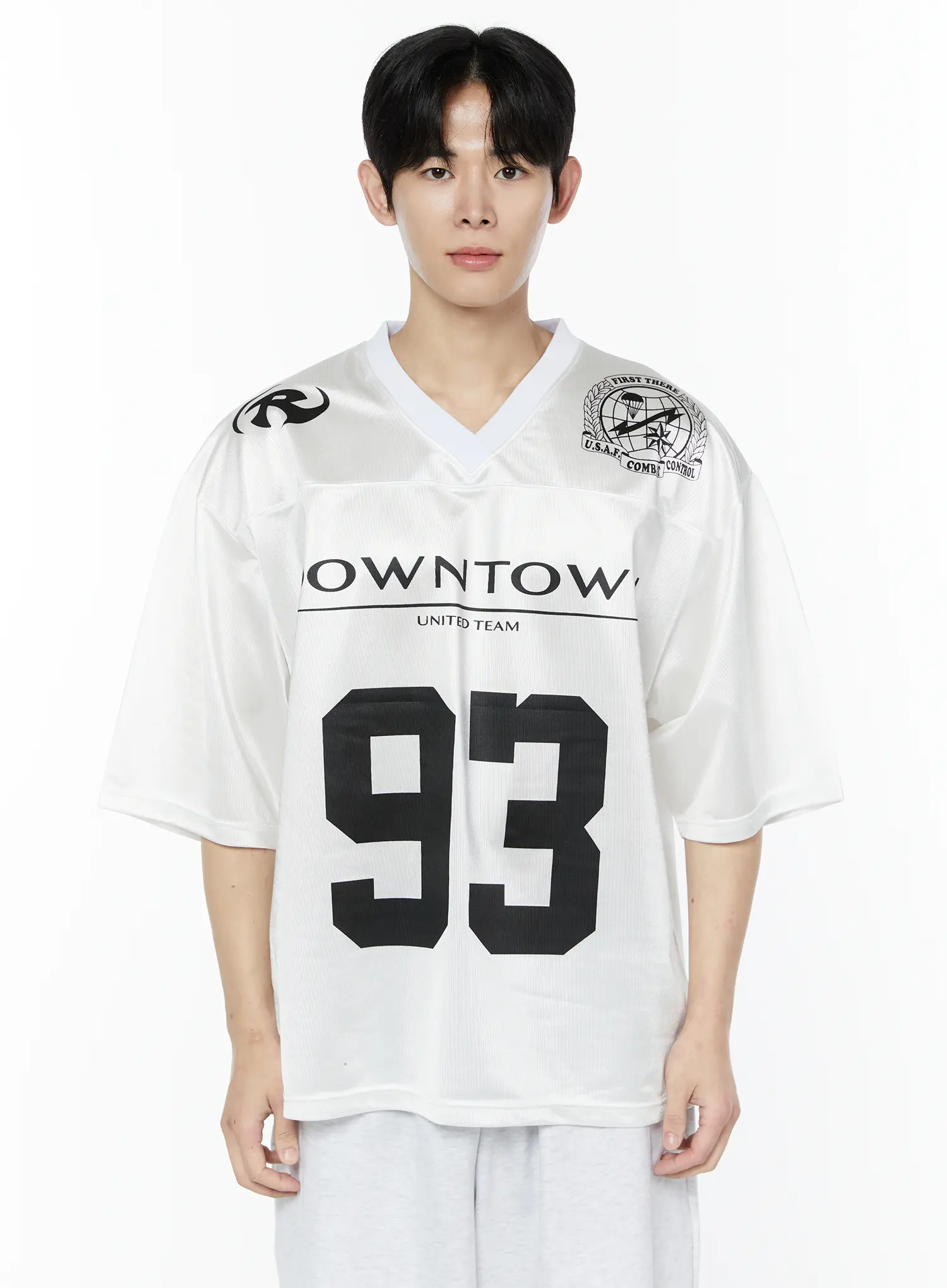 Men's V-Neck Rugby Jersey Shirt IA530 - Image 13