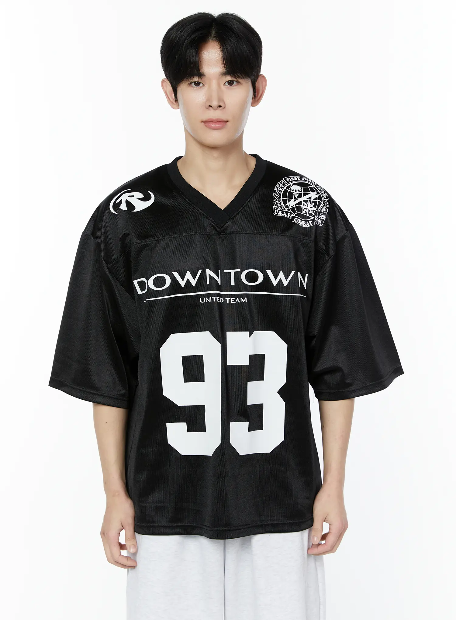 Men's V-Neck Rugby Jersey Shirt IA530 - Image 14