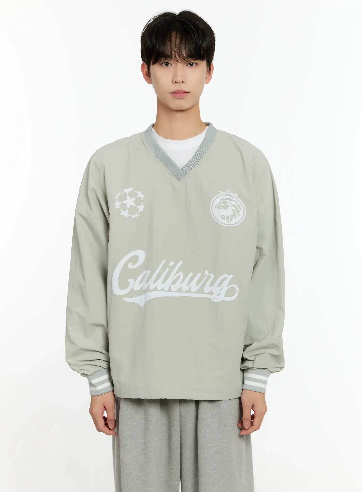 Men's V-Neck Sporty Sweatshirt IO531 - Image 14