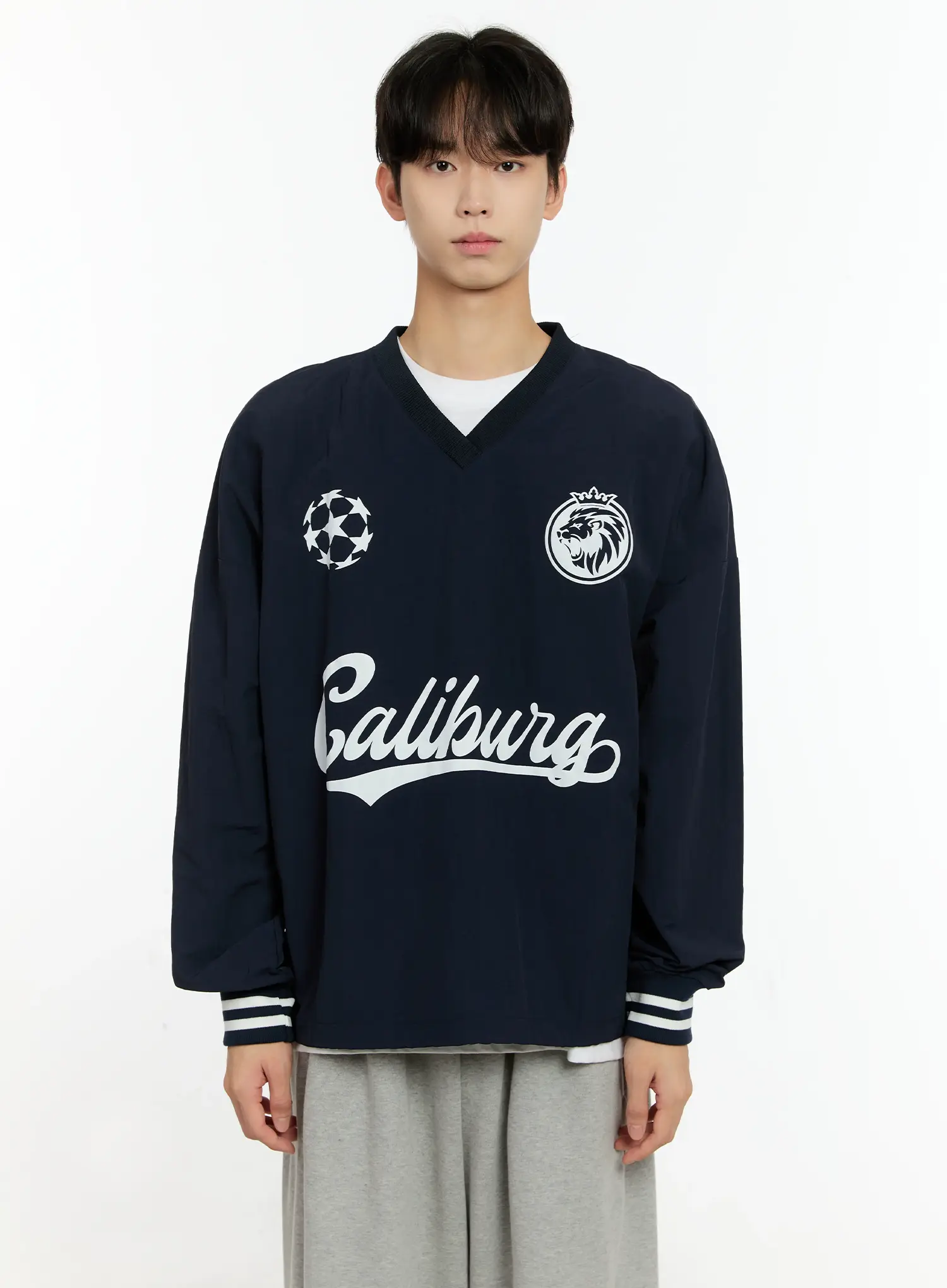 Men's V-Neck Sporty Sweatshirt IO531 - Image 15