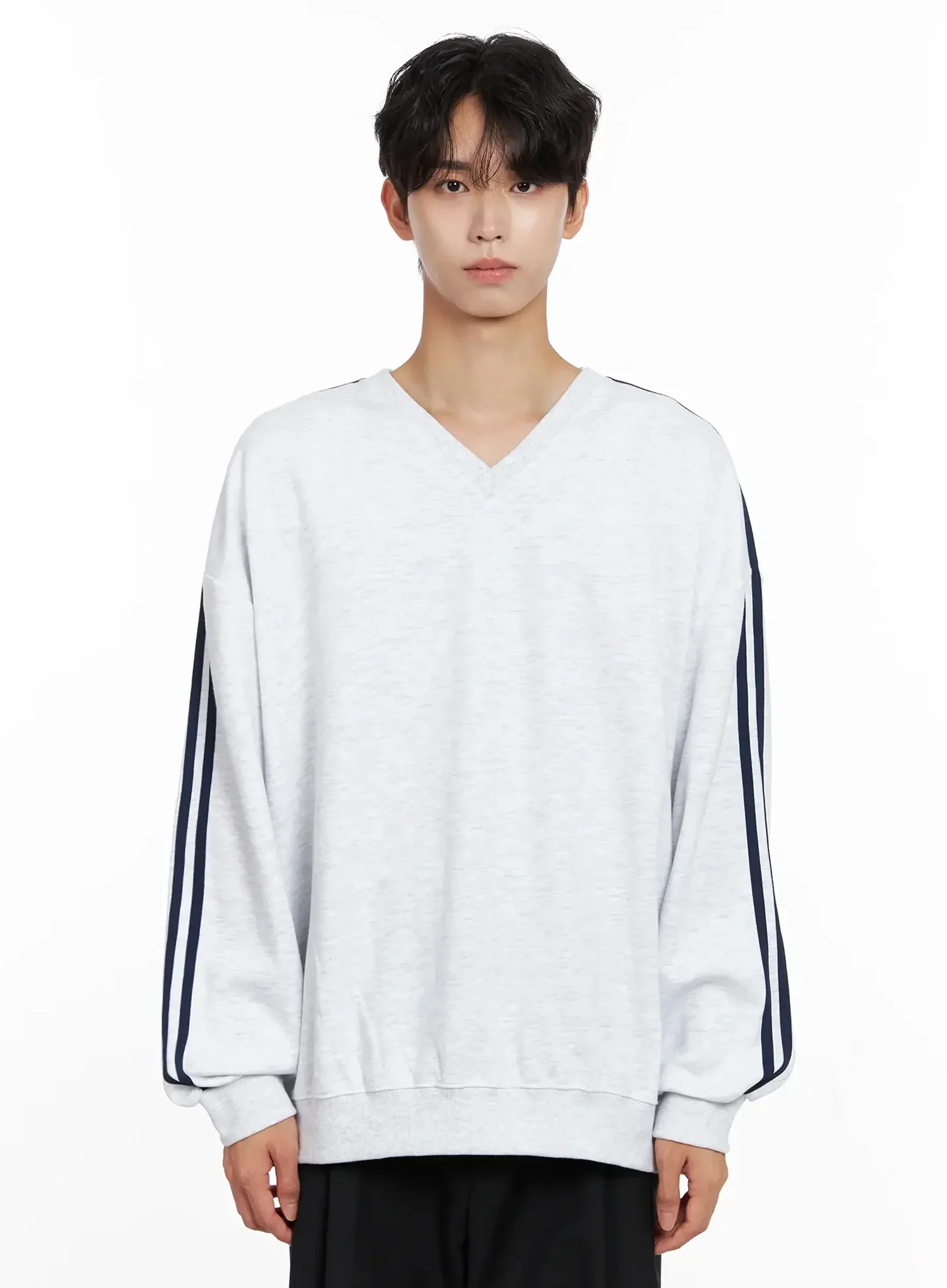 Men's V-Neck Track Sweatshirt IO516 - Image 16