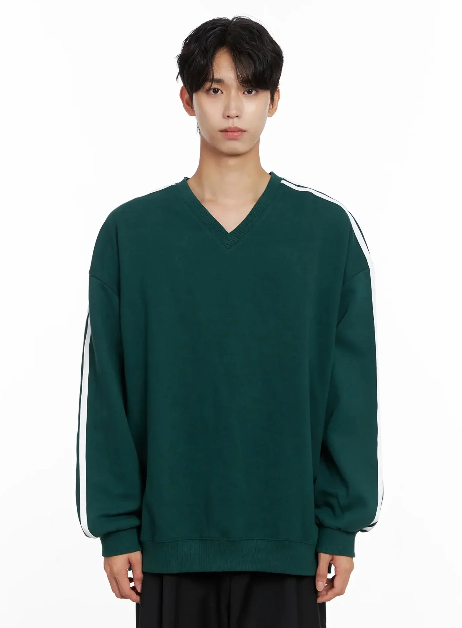 Men's V-Neck Track Sweatshirt IO516 - Image 17