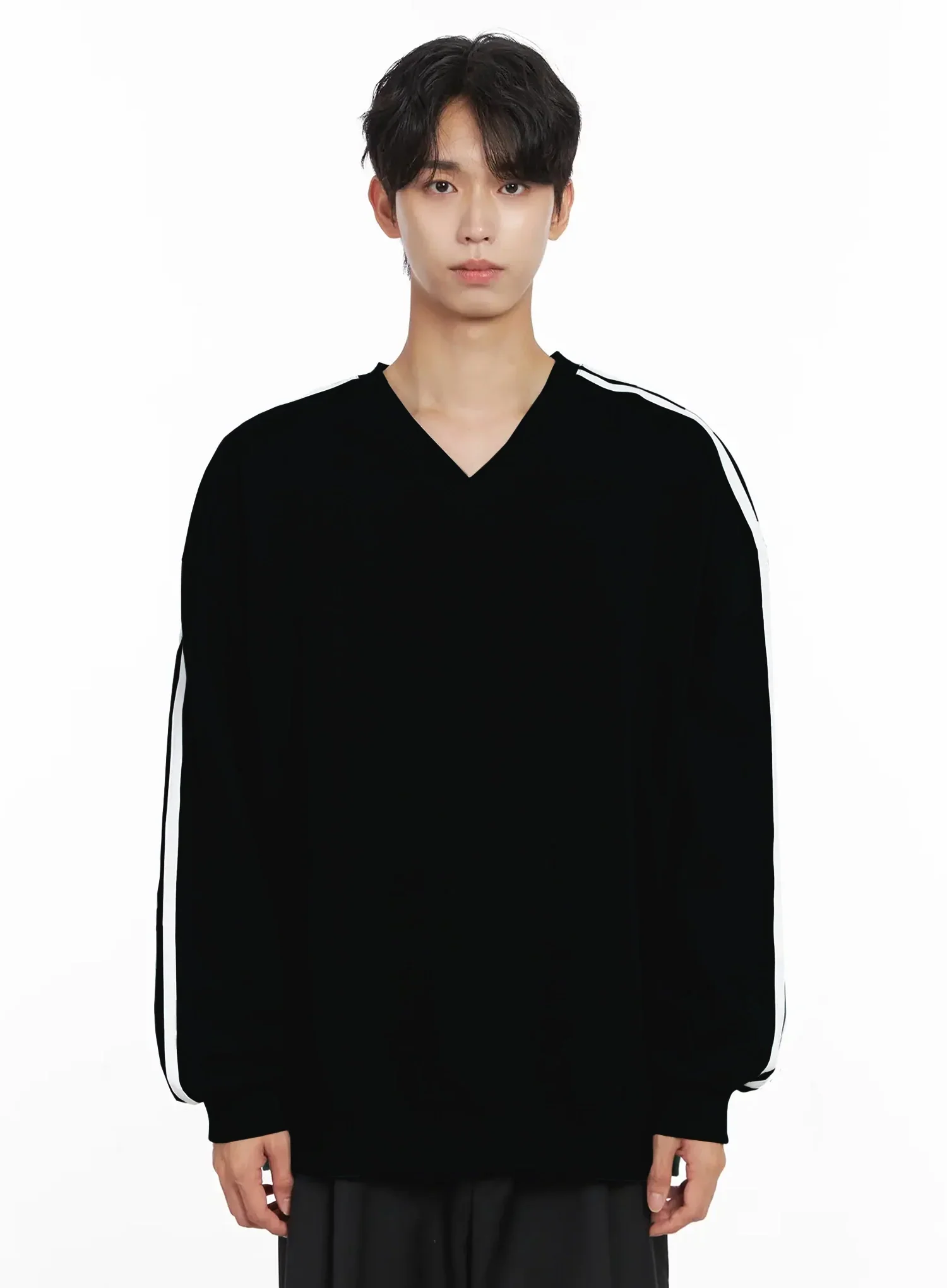 Men's V-Neck Track Sweatshirt IO516 - Image 18