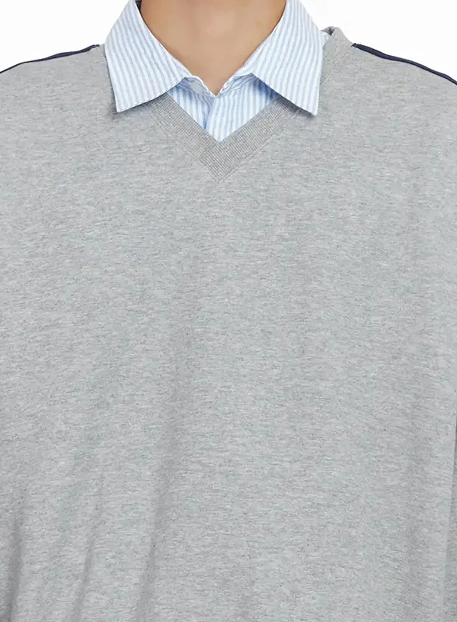 Men's V-Neck Track Sweatshirt IO516 - Image 3