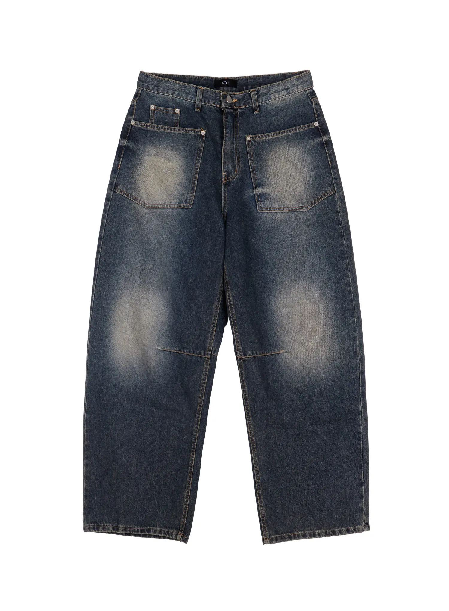 Men's Vintage Big Pocket Jeans IN524 - Image 12