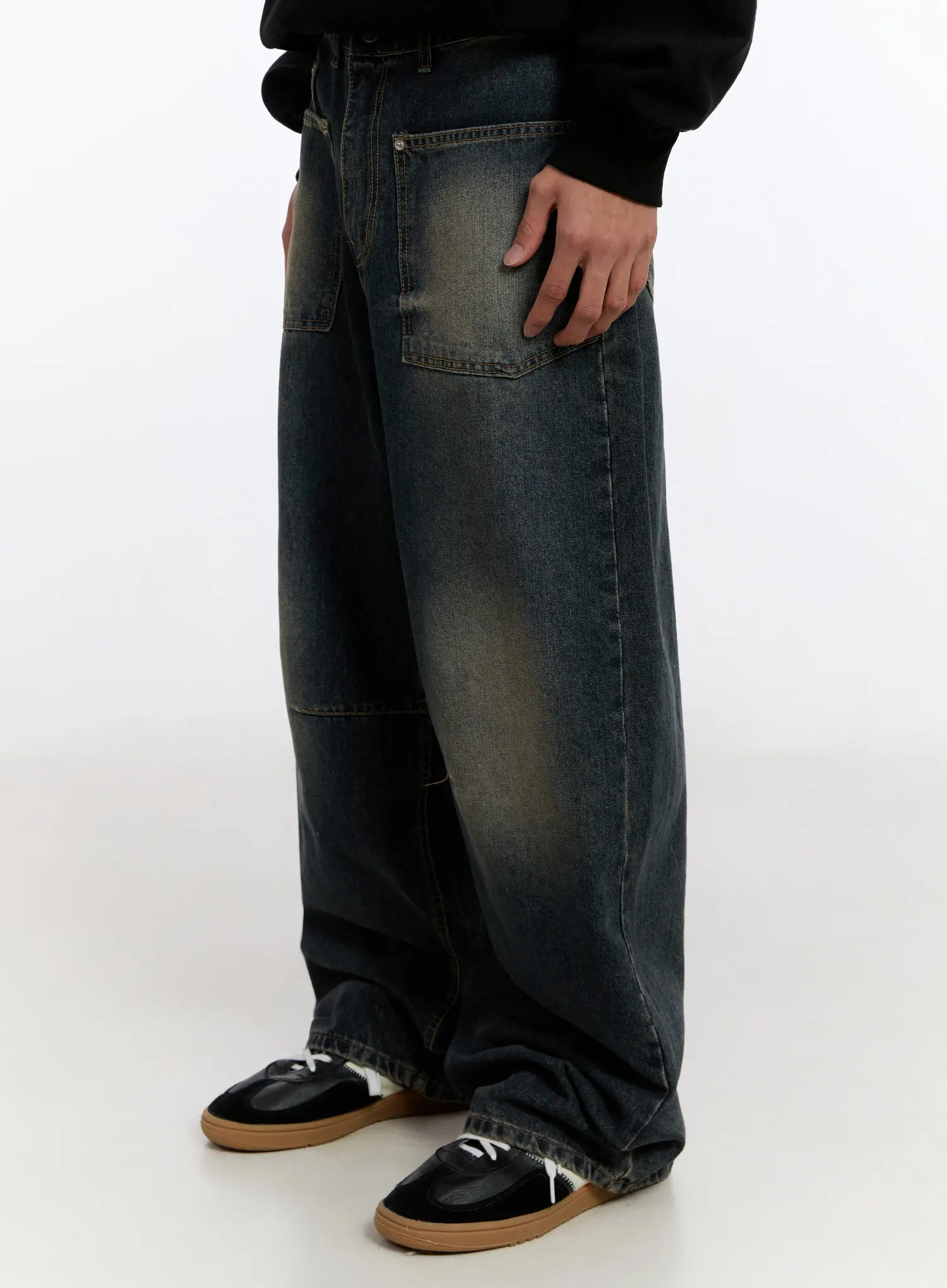 Men's Vintage Big Pocket Jeans IN524 - Image 5