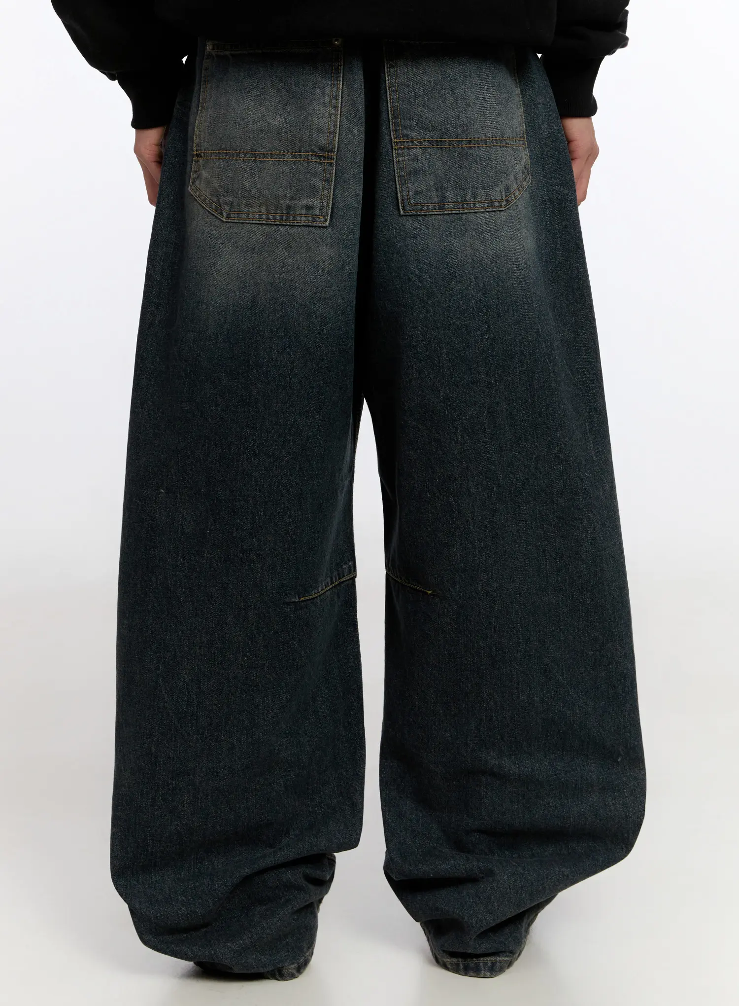 Men's Vintage Big Pocket Jeans IN524 - Image 7
