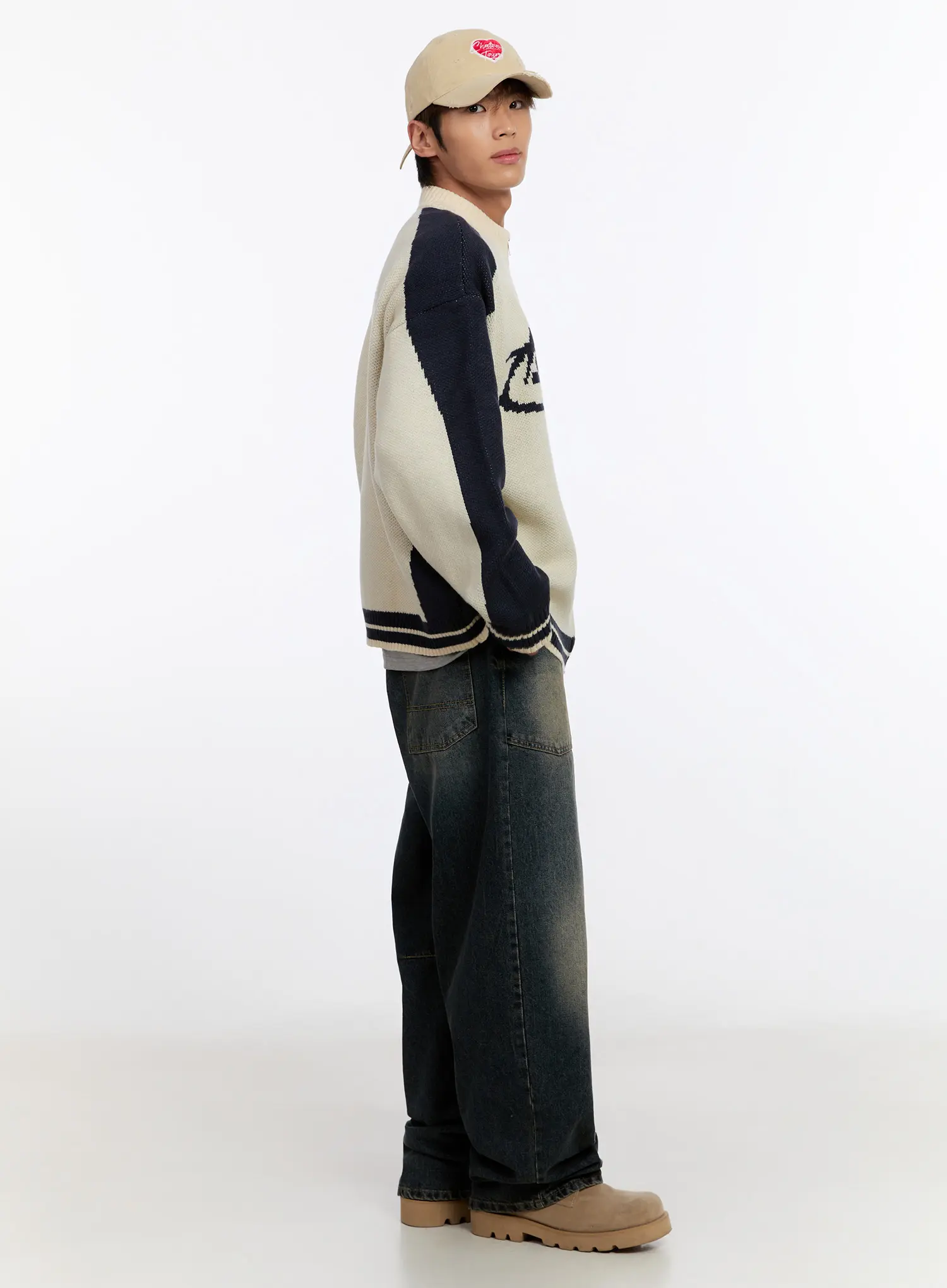 Men's Vintage Big Pocket Jeans IN524 - Image 9