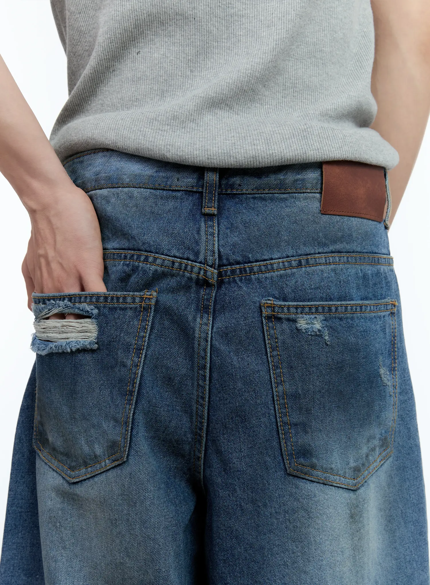 Men's Vintage Distressed Jorts IG501 - Image 11