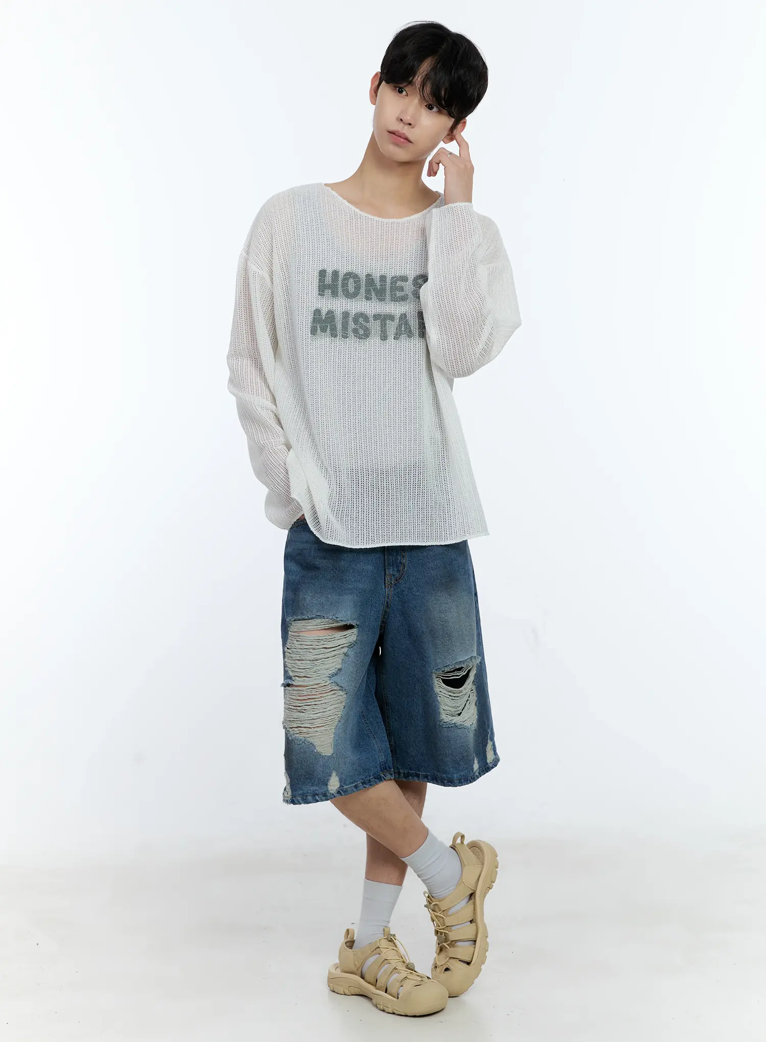Men's Vintage Distressed Jorts IG501 - Image 3