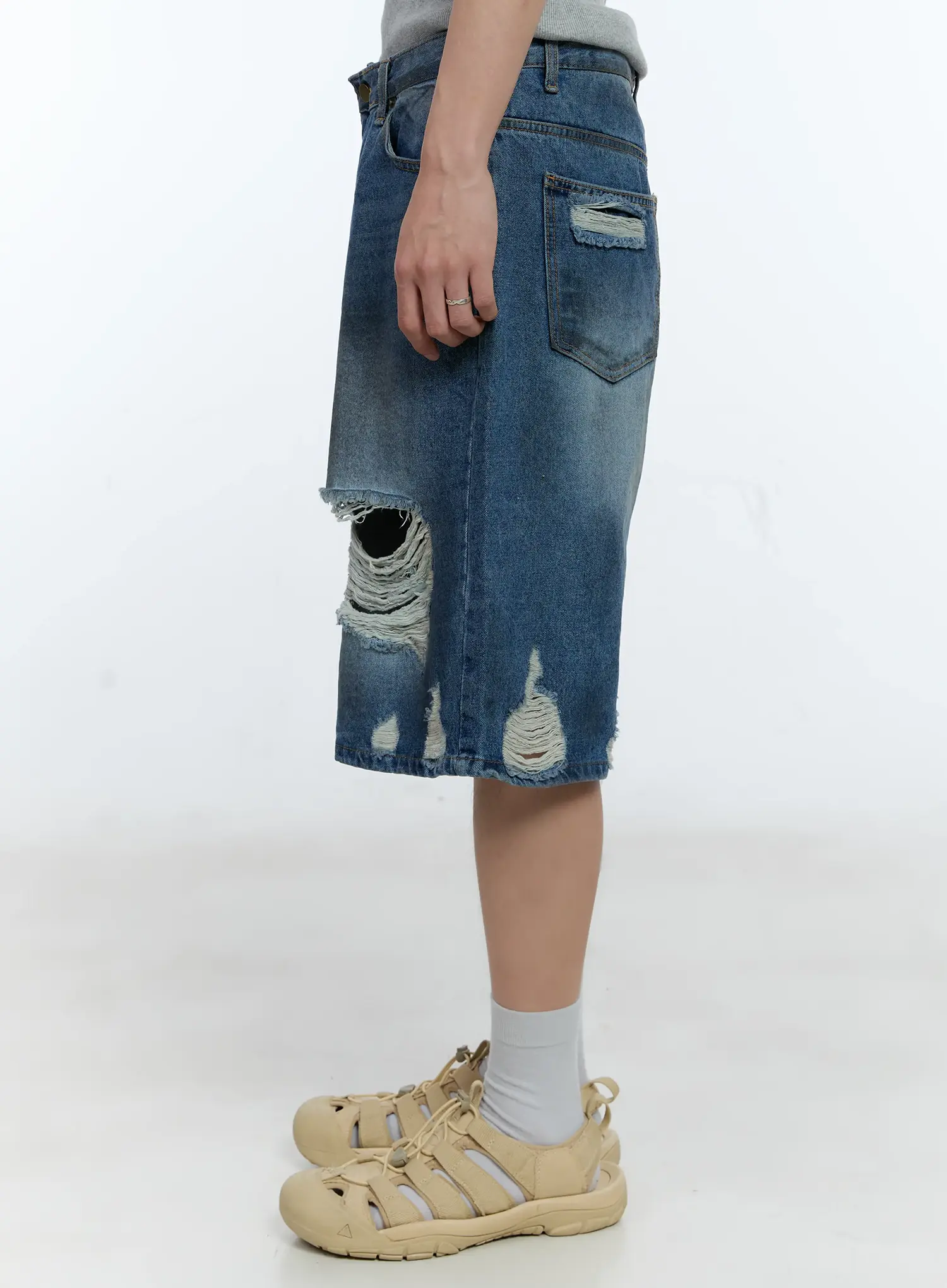Men's Vintage Distressed Jorts IG501 - Image 6
