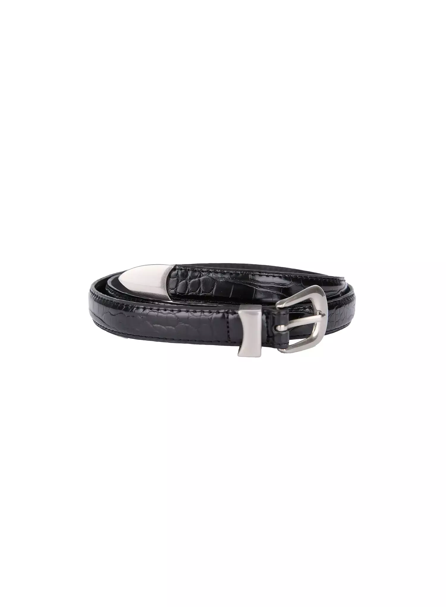 Men's Vintage Horseshoe Buckle Belt IL516 - Image 2