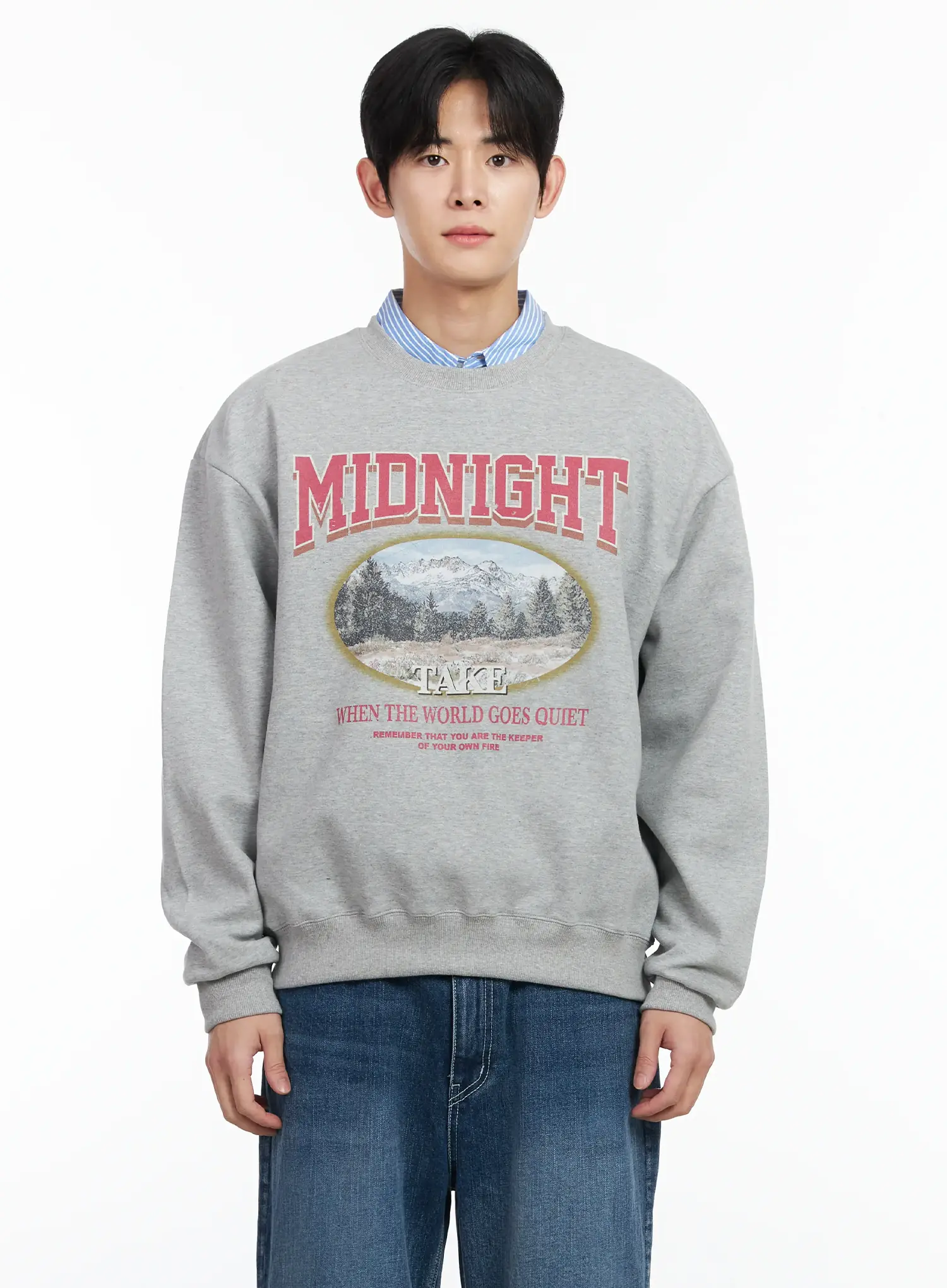 Men's Vintage Print Graphic Sweatshirt IM523 - Image 11