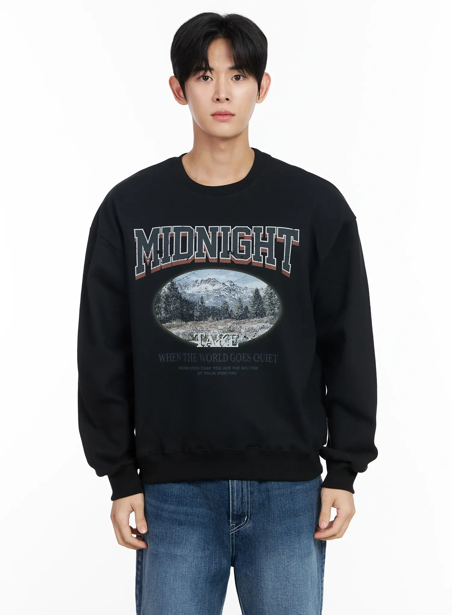 Men's Vintage Print Graphic Sweatshirt IM523 - Image 13