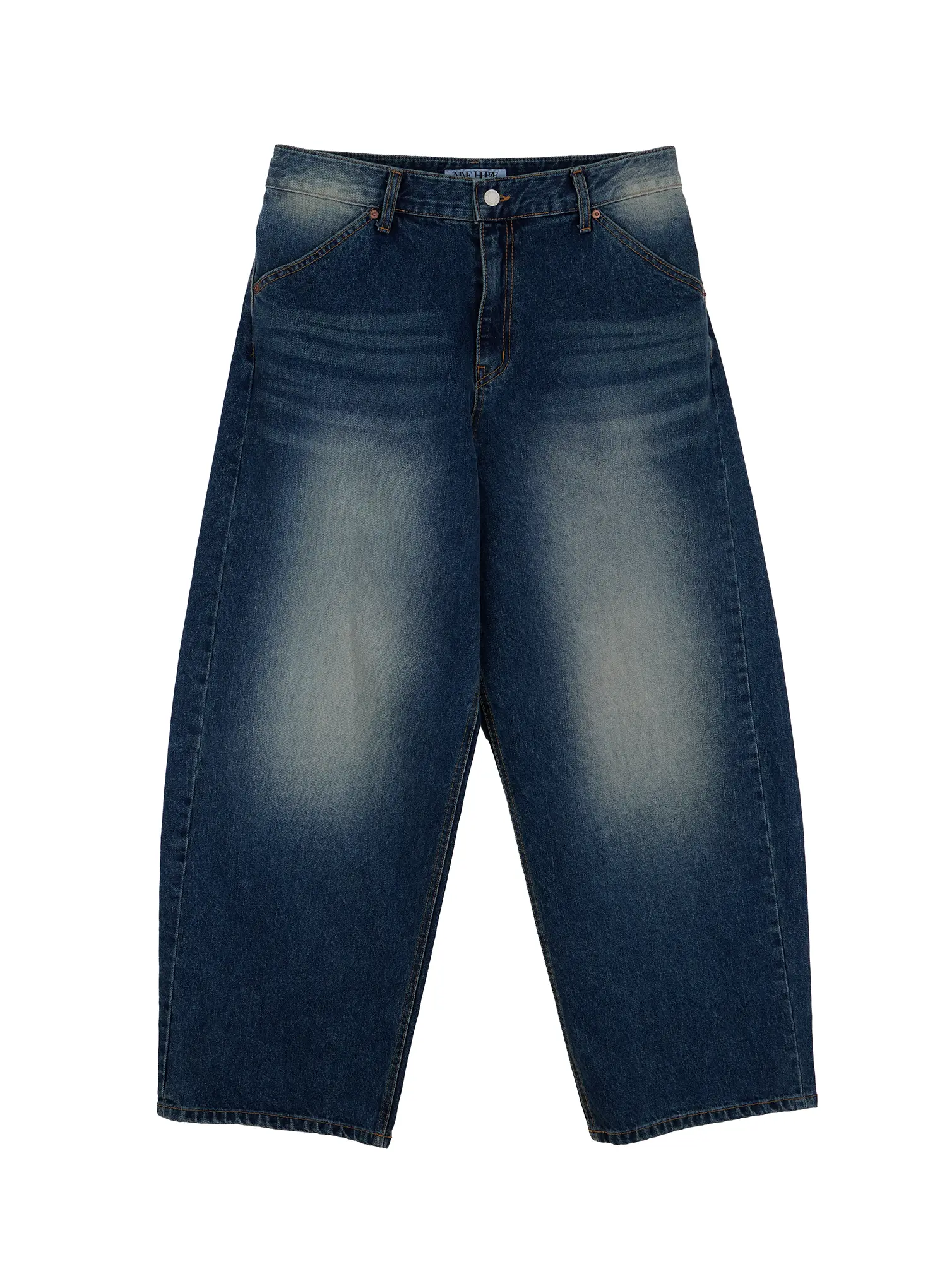 Men's Vintage Wash Wide-Leg Jeans IF516 - Image 13