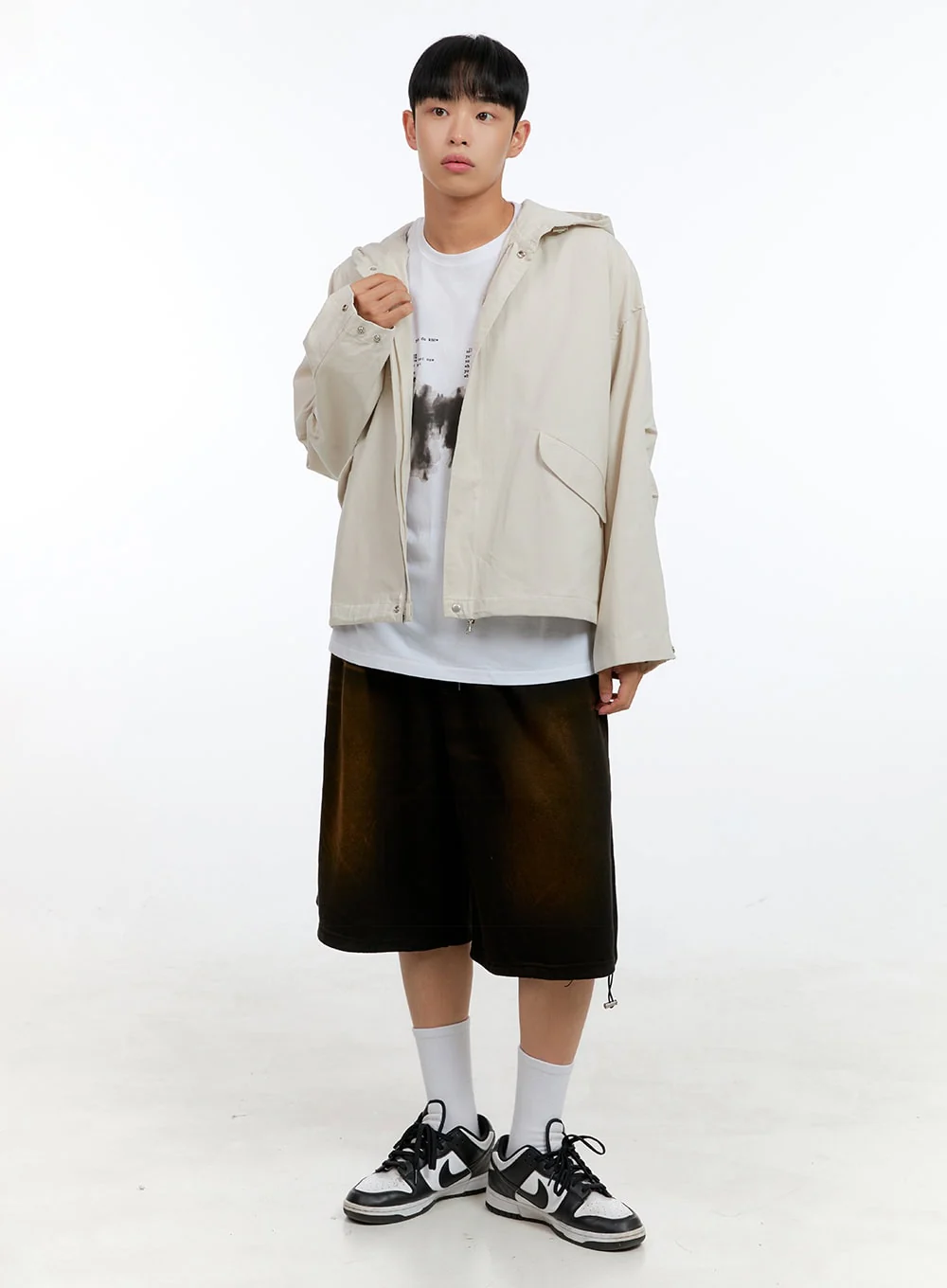 Men's Vintage Washed Baggy Jorts IG416 - Image 3