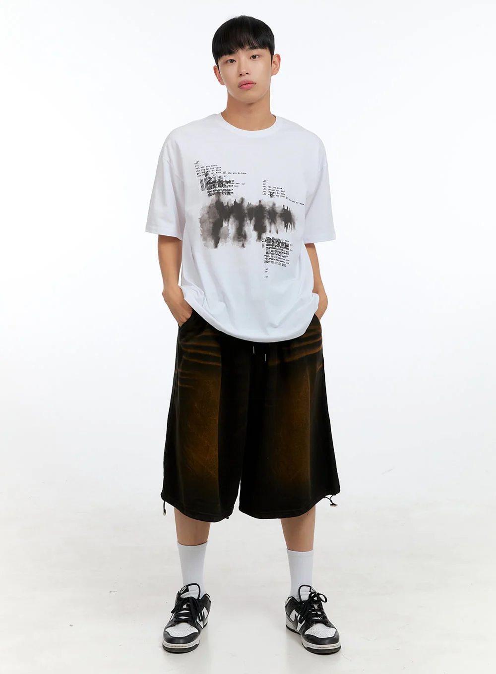 Men's Vintage Washed Baggy Jorts IG416 - Image 7