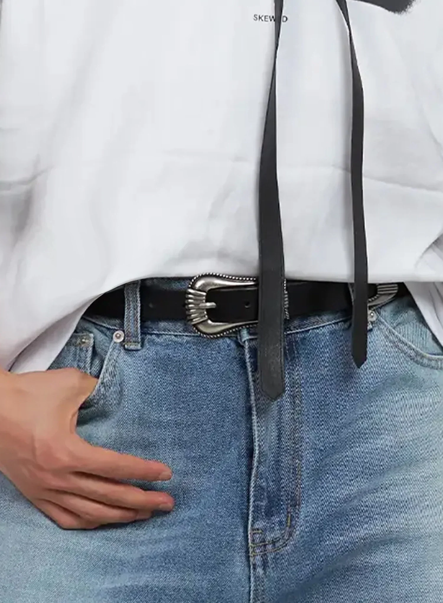 Men's Vintage Western Belt IL516 - Image 5